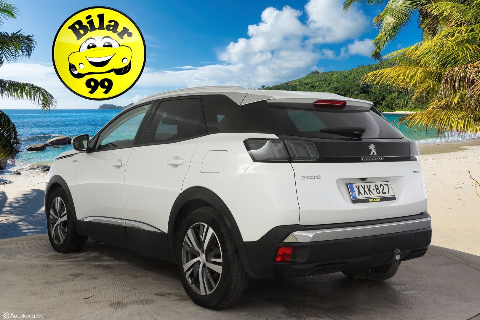 Peugeot 3008 2021 Allure Pack Motion Hybrid 225 * 2-.Om Suomiauto / Merkkihuollettu / Vetokoukku / Kaistavahti / Peruutuskamera / Keyless * - * Hyvät varusteet / Merkkiliikkeen Huoltohistoria/ 2om.- Suomi-auto / 2x renkaat aluvanteilla *