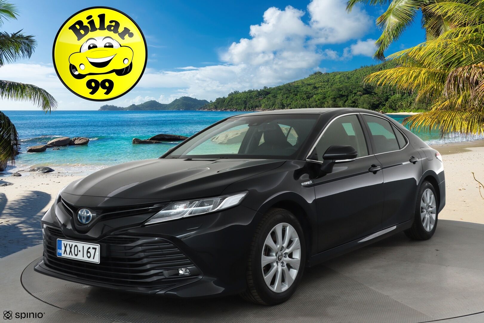 Toyota Camry 2021 2,5 Hybrid Active Business **Adapt.vakkari / Lohkolämmitin / LED / P.kamera / KeylessGo / Sähköpenkit / Navi** - 1.Om Suomi-auto / Merkkihuollettu / Kahdet renkaat aluvanteilla / Mustat nahat / Hieno!