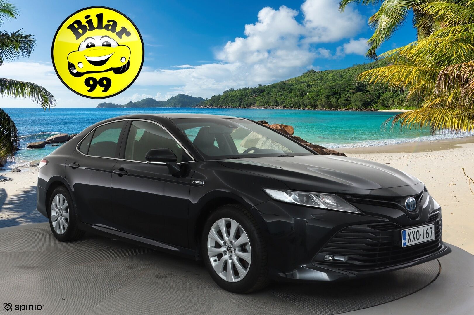 Toyota Camry 2021 2,5 Hybrid Active Business **Adapt.vakkari / Lohkolämmitin / LED / P.kamera / KeylessGo / Sähköpenkit / Navi** - 1.Om Suomi-auto / Merkkihuollettu / Kahdet renkaat aluvanteilla / Mustat nahat / Hieno!