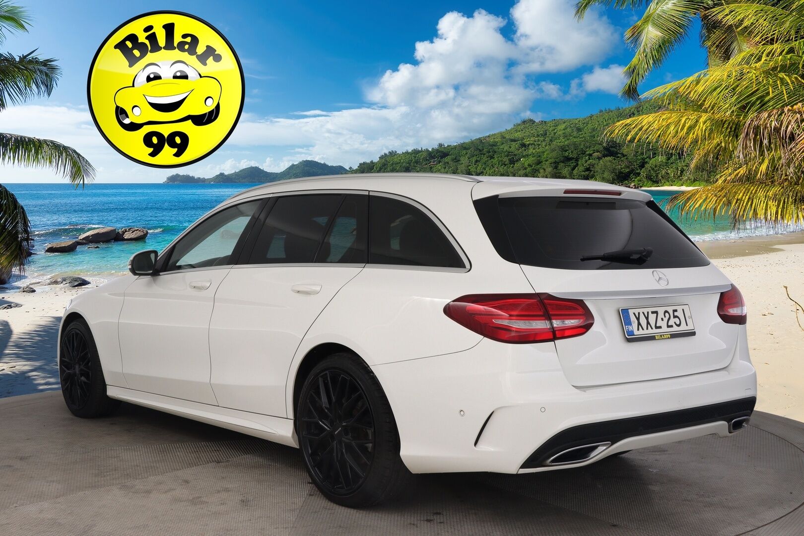 Mercedes-Benz C 2017 250 BlueTec T A 4MATIC Premium Business * Panorama / koukku / Webasto / Burmester / Vakkari / AMG Ulko / 360 Kamera * - Blis / 2x avain / 2x Renkaat / P-Tutka 