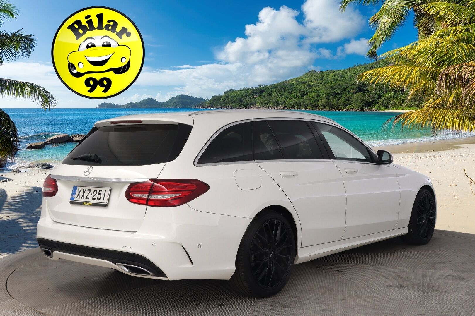 Mercedes-Benz C 2017 250 BlueTec T A 4MATIC Premium Business * Panorama / koukku / Webasto / Burmester / Vakkari / AMG Ulko / 360 Kamera * - Blis / 2x avain / 2x Renkaat / P-Tutka 