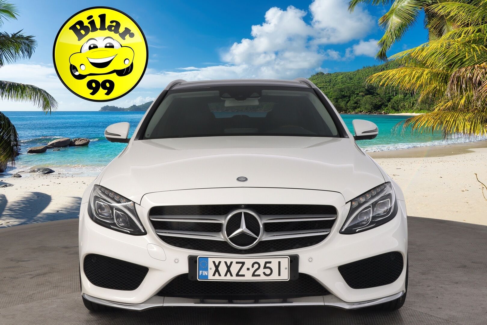 Mercedes-Benz C 2017 250 BlueTec T A 4MATIC Premium Business * Panorama / koukku / Webasto / Burmester / Vakkari / AMG Ulko / 360 Kamera * - Blis / 2x avain / 2x Renkaat / P-Tutka 