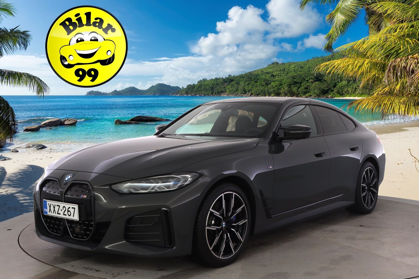 BMW i4 M50 2023 Fully Charged * 360° Kamera / Laserit / H&K / ACC / Muistipenkit / Lasikatto* - Akku kuntotarkastettu / Kahdet renkaat / Pienet kilsat