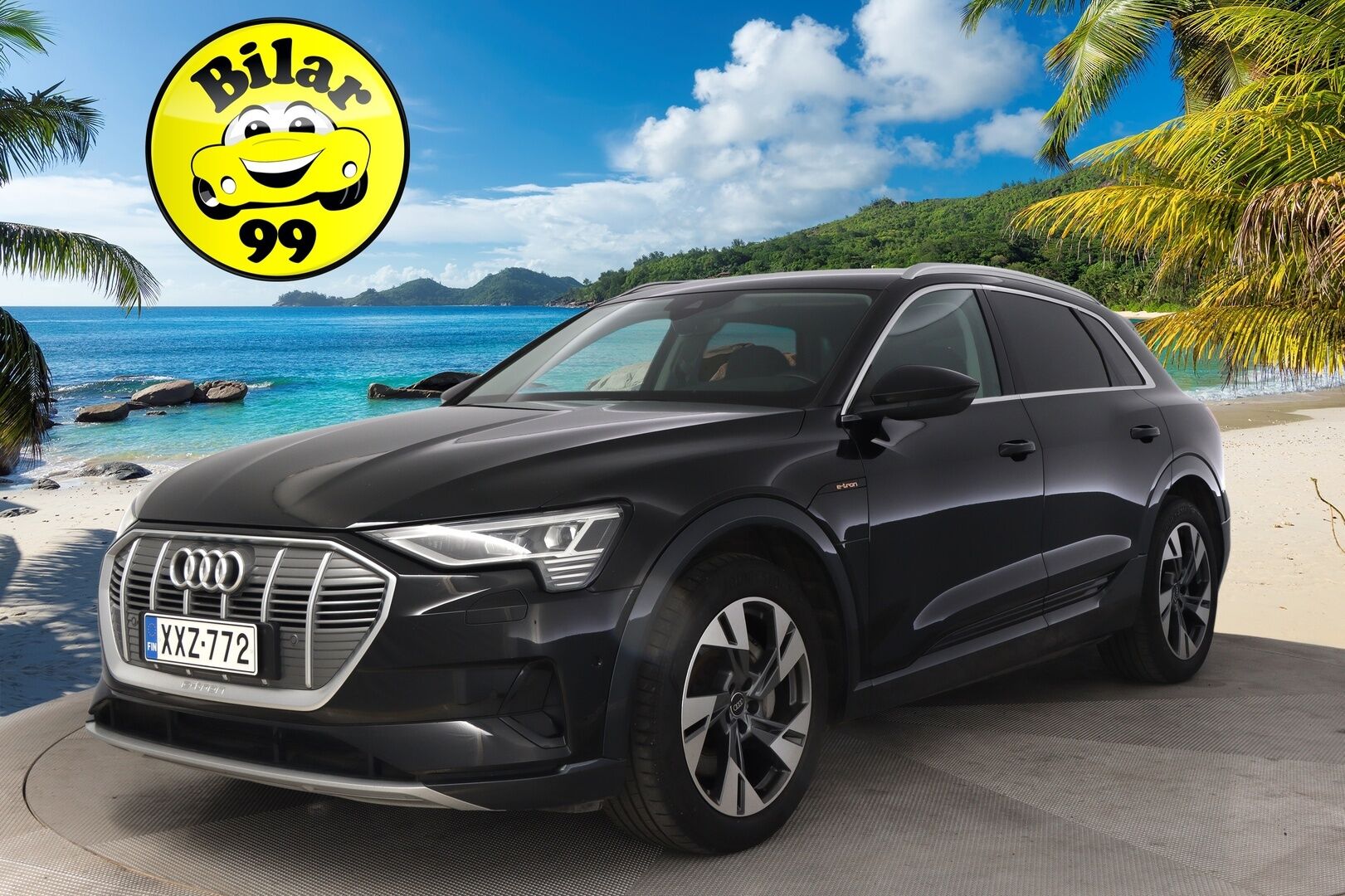 AUDI E-TRON 2022 55 Quattro 408hv 95kWh Proline **Adapt.vakkari / Koukku / Muistipenkki / Nahat / P.tutkat / Digimittaristo** - 3,99 % KORKOTARJOUS TÄHÄN AUTOON - Merkkihuollettu / Akku kuntotarkastettu!