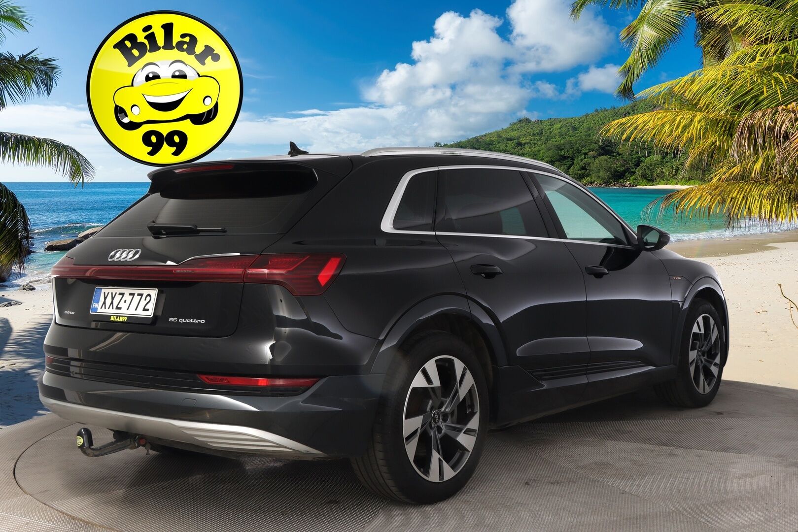 AUDI E-TRON 2022 55 Quattro 408hv 95kWh Proline **Adapt.vakkari / Koukku / Muistipenkki / Nahat / P.tutkat / Digimittaristo** - 3,99 % KORKOTARJOUS TÄHÄN AUTOON - Merkkihuollettu / Akku kuntotarkastettu!