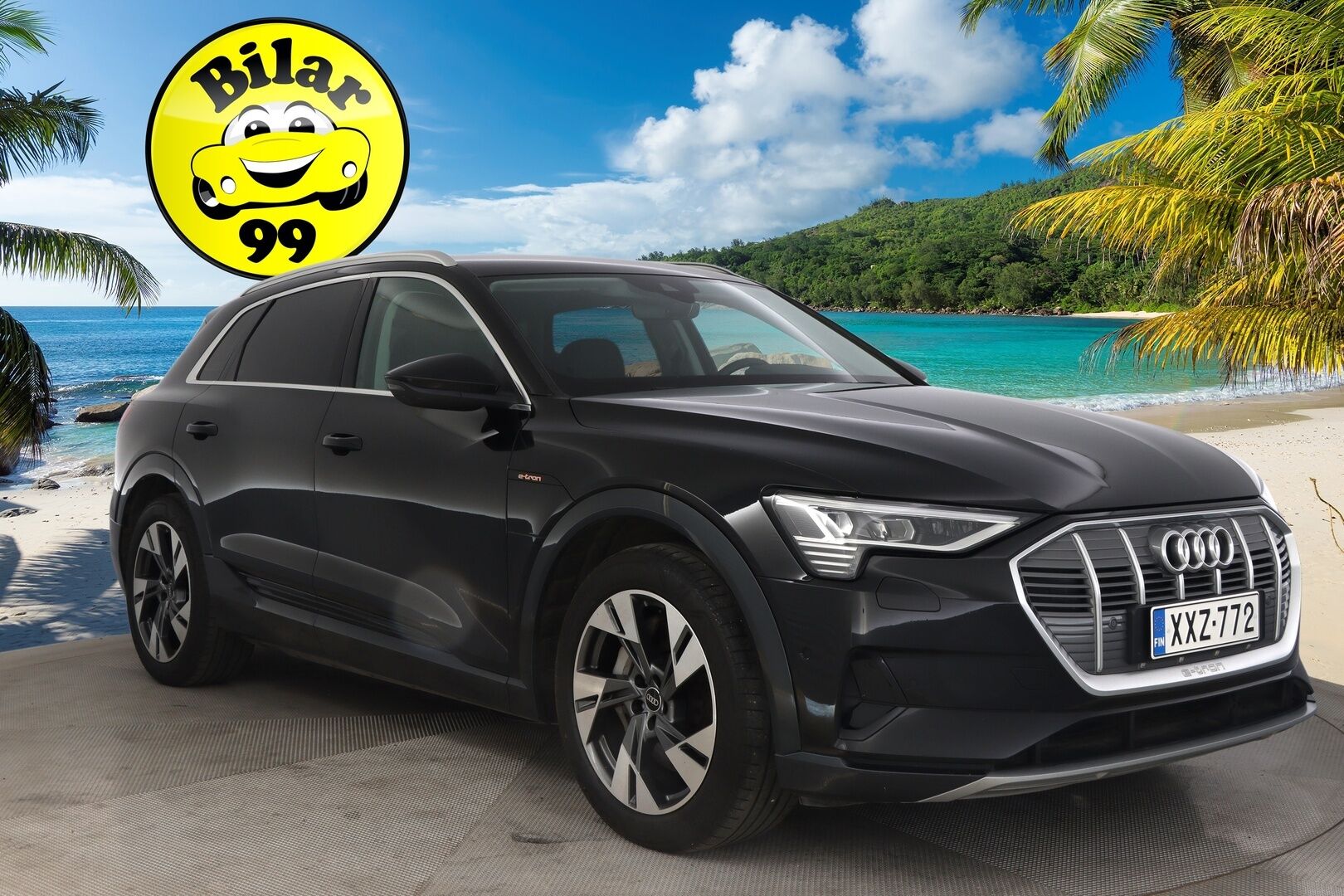AUDI E-TRON 2022 55 Quattro 408hv 95kWh Proline **Adapt.vakkari / Koukku / Muistipenkki / Nahat / P.tutkat / Digimittaristo** - 3,99 % KORKOTARJOUS TÄHÄN AUTOON - Merkkihuollettu / Akku kuntotarkastettu!