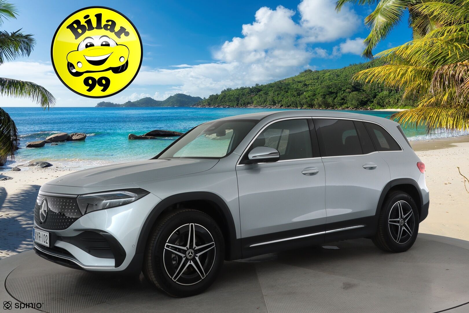 MERCEDES-BENZ EQB 2024 **300 4MATIC AMG Line **Adapt.vakkari / Facelift / HUD / 360° / Muistipenkit / Burmester / KeylessGo** - 3,99 % KORKOTARJOUS TÄHÄN AUTOON - Akku kuntotarkastettu / LED / Navi / Widescreen