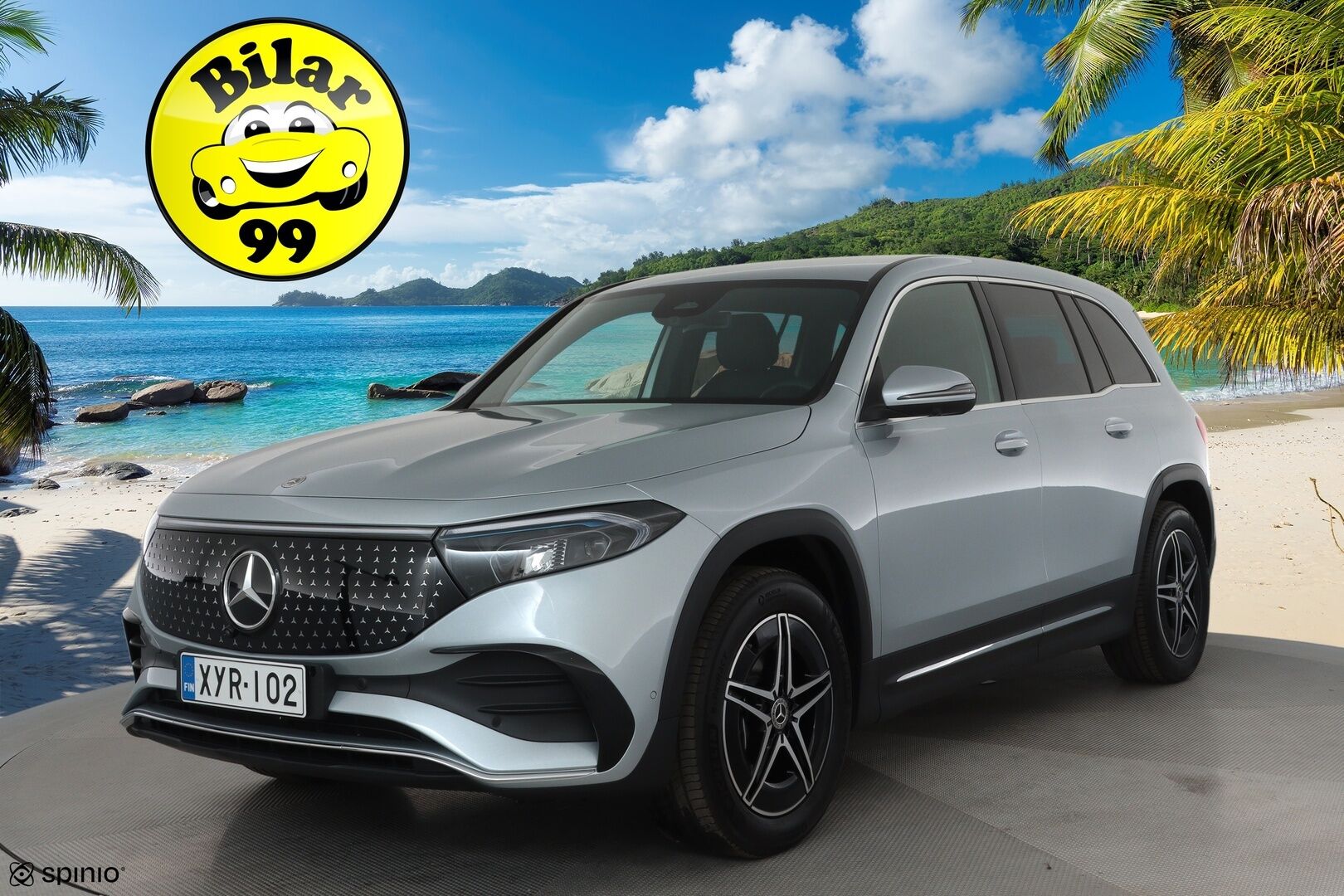 MERCEDES-BENZ EQB 2024 **300 4MATIC AMG Line **Adapt.vakkari / Facelift / HUD / 360° / Muistipenkit / Burmester / KeylessGo** - 3,99 % KORKOTARJOUS TÄHÄN AUTOON - Akku kuntotarkastettu / LED / Navi / Widescreen