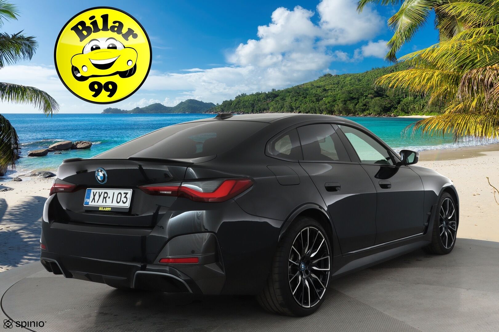 BMW I4 M50 2022 **Harman/Kardon / Adapt.Vakkari / Laser-LED / 360° / Sporttipenkki Muistilla / Comfort Access / Navi / Kaistavahti** - 3,99 % KORKOTARJOUS TÄHÄN AUTOON - Akku kuntotarkastettu / 2x Latauskaapelit / Merkkihuollettu! / **HUIPPU KAMOILLA**