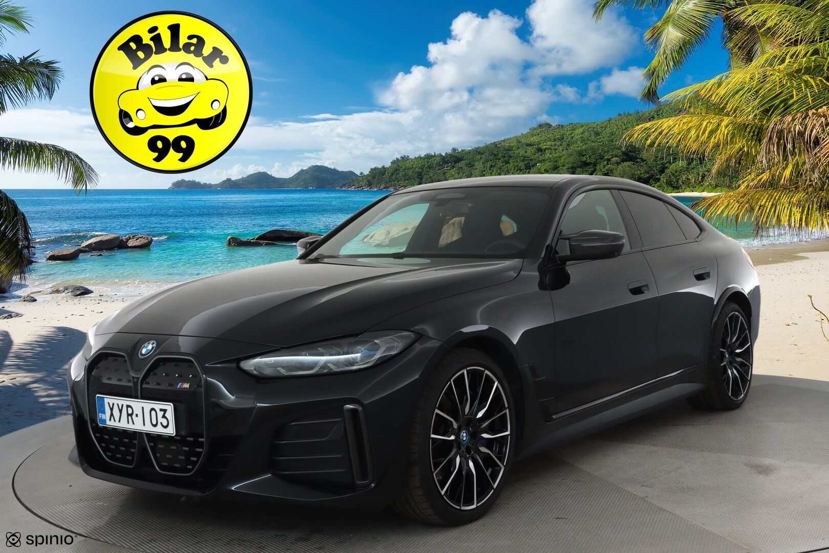 BMW I4 M50 2022 **Harman/Kardon / Adapt.Vakkari / Laser-LED / 360° / Sporttipenkki Muistilla / Comfort Access / Navi / Kaistavahti** - 3,99 % KORKOTARJOUS TÄHÄN AUTOON - Akku kuntotarkastettu / 2x Latauskaapelit / Merkkihuollettu! / **HUIPPU KAMOILLA**