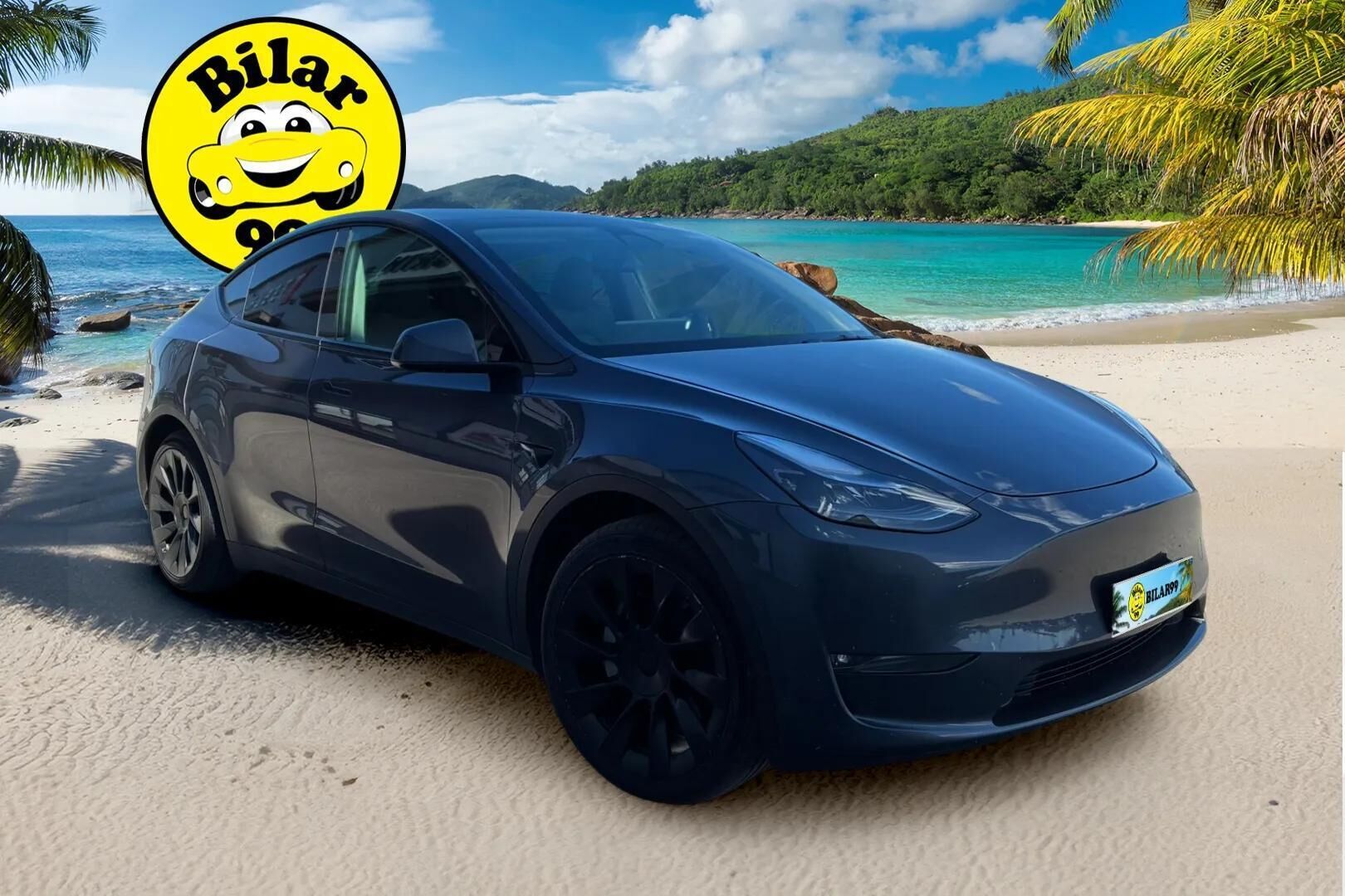 TESLA MODEL Y 2022 Long Range * Vetokoukku / Lämpöpumppu / Lasikatto / Matrix-LED / Adapt.Vakkari / P.Kamera / Muistipenkki / Navi / Keyless* - Akku kuntotarkastettu / Kahdet renkaat / 20´ Induction / Upea väri 