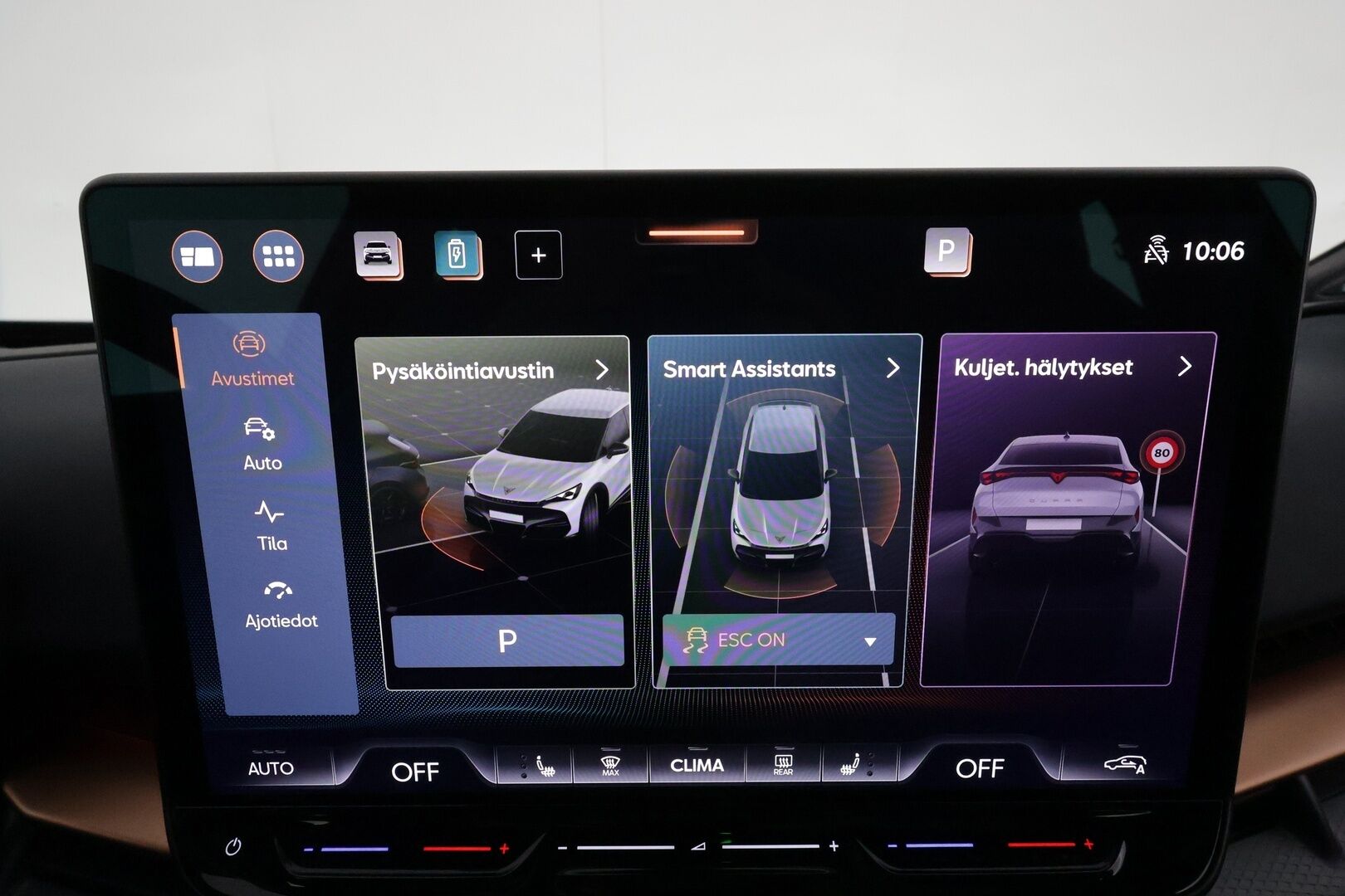 CUPRA TAVASCAN 2024 VZ Adrenaline **HUD / Panorama / Adapt.vakkari / Matrix LED / Lämpöpumppu / Navi / Muistipenkit** - 3,99 % KORKOTARJOUS TÄHÄN AUTOON 31.8. ASTI! - Sporttipenkit / Nahka-Alcantara / Digimittaristo / Penkinlämmittimet takana / Ratin lämmitin / 360.kamera