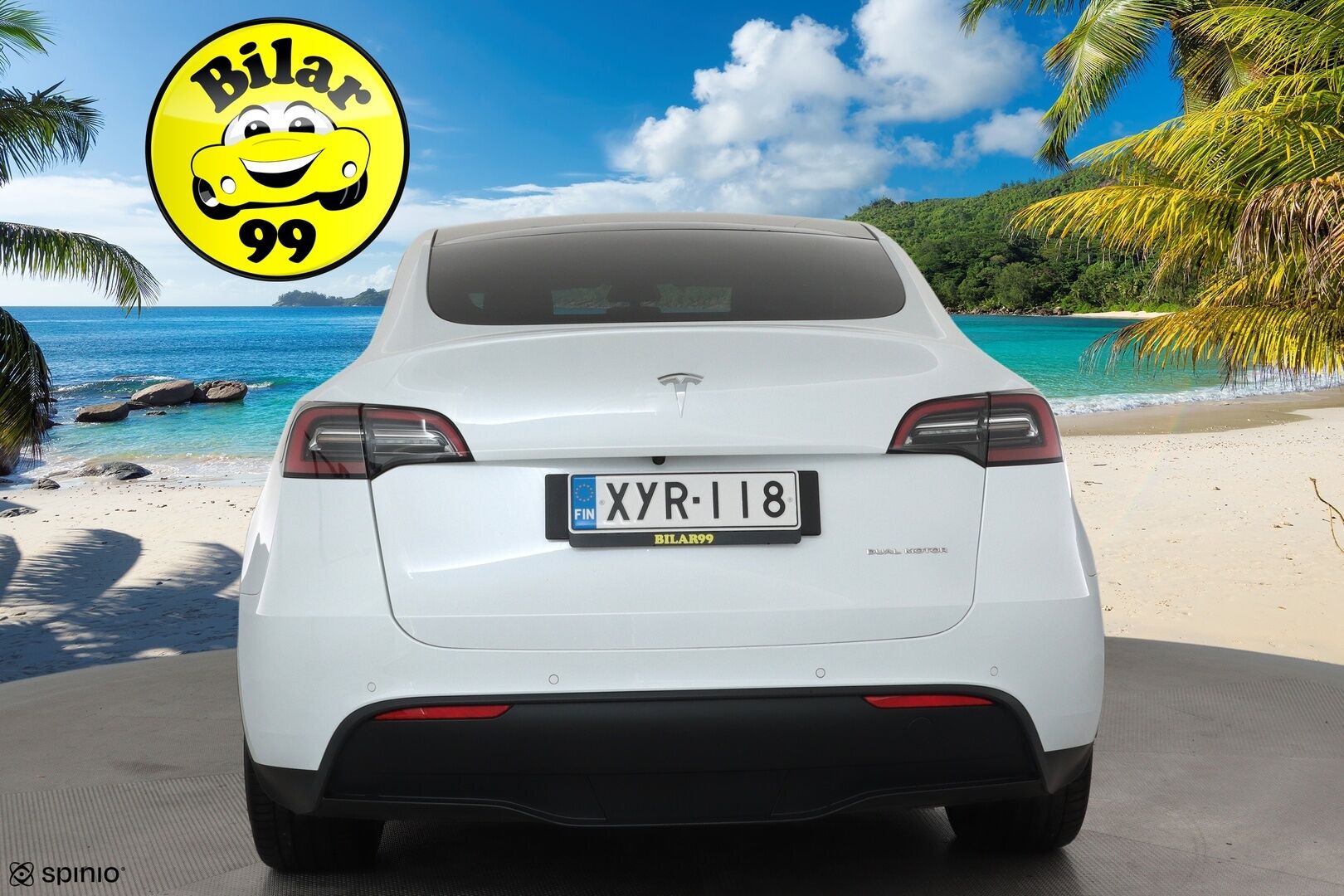 TESLA MODEL Y 2021 Long Range Dual Motor AWD * Vetokoukku / Lasikatto / Lämpöpumppu / ACC / Matrix / P. Kamera / Navi / Keyless * - 2x renkaat ja vanteet / Akku kuntotarkastettu - Osta nyt, maksa vasta ensi vuonna