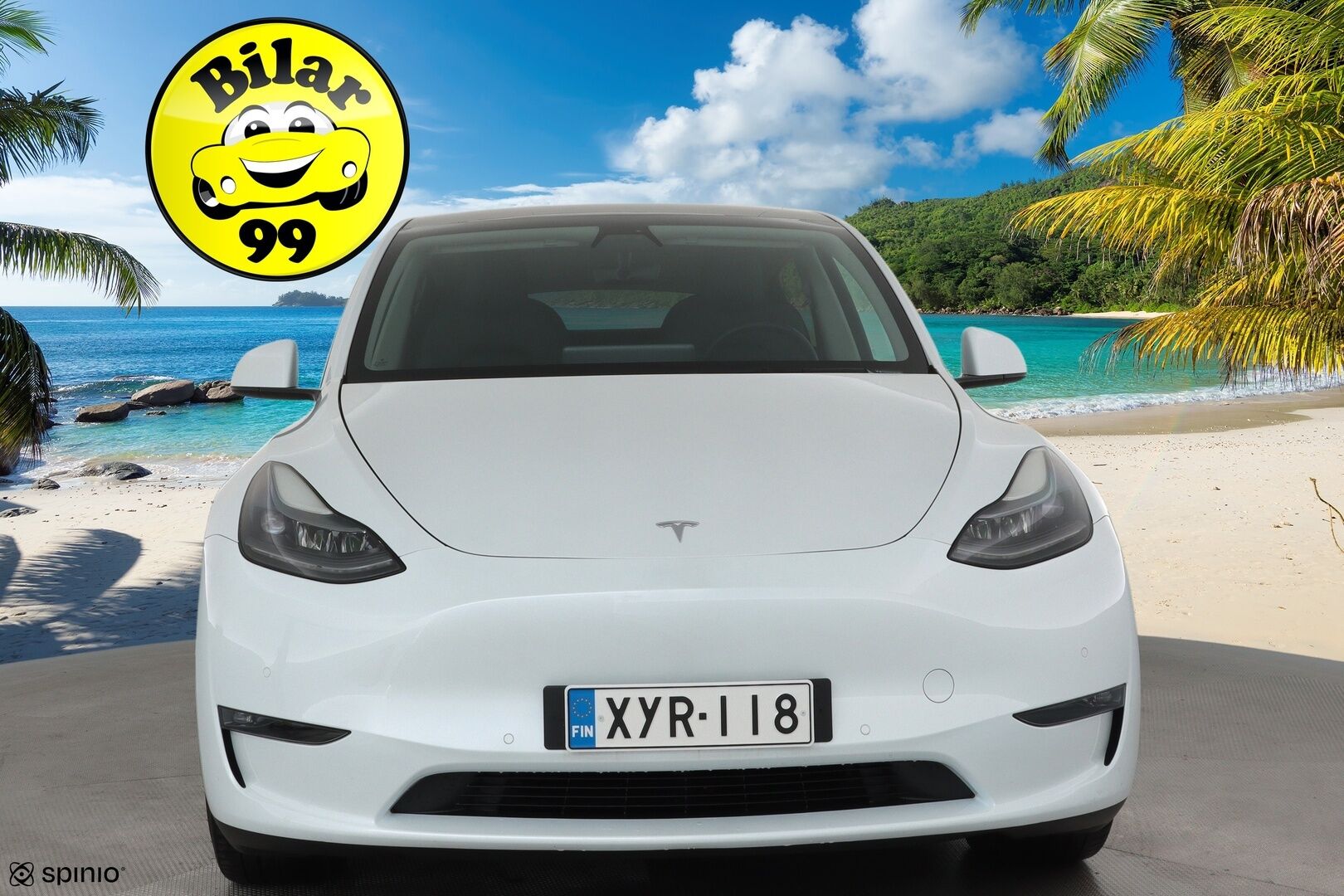 TESLA MODEL Y 2021 Long Range Dual Motor AWD * Vetokoukku / Lasikatto / Lämpöpumppu / ACC / Matrix / P. Kamera / Navi / Keyless * - 2x renkaat ja vanteet / Akku kuntotarkastettu - Osta nyt, maksa vasta ensi vuonna