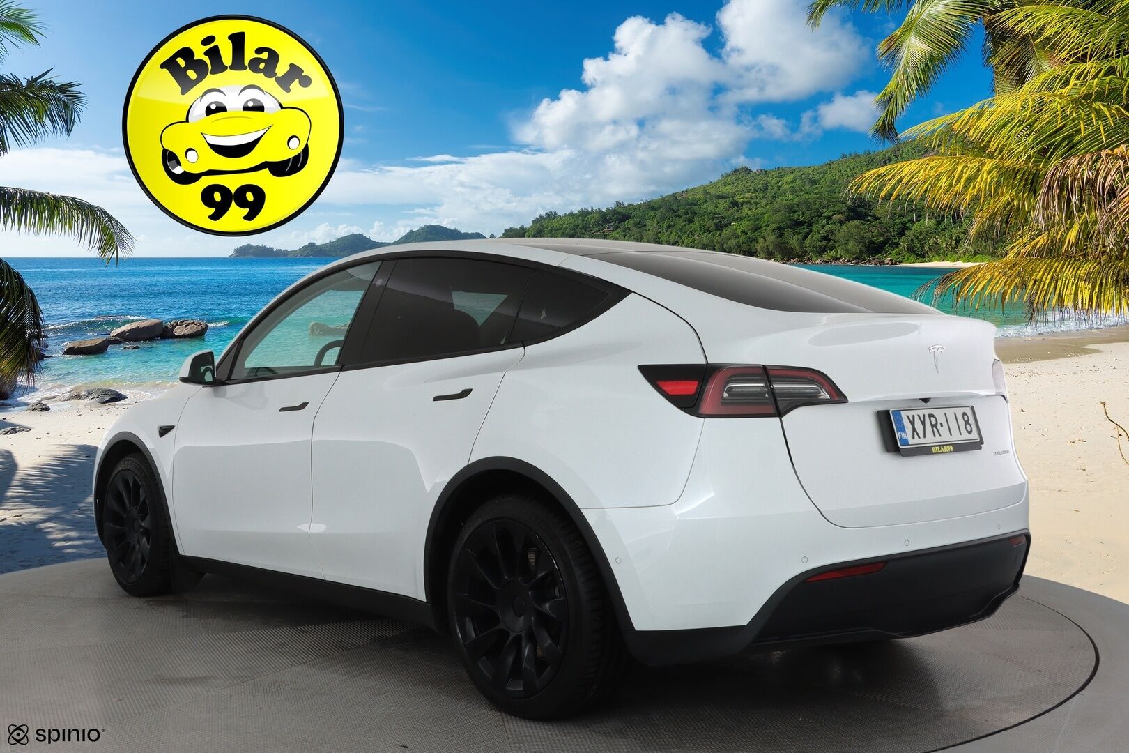 TESLA MODEL Y 2021 Long Range Dual Motor AWD * Vetokoukku / Lasikatto / Lämpöpumppu / ACC / Matrix / P. Kamera / Navi / Keyless * - 2x renkaat ja vanteet / Akku kuntotarkastettu - Osta nyt, maksa vasta ensi vuonna