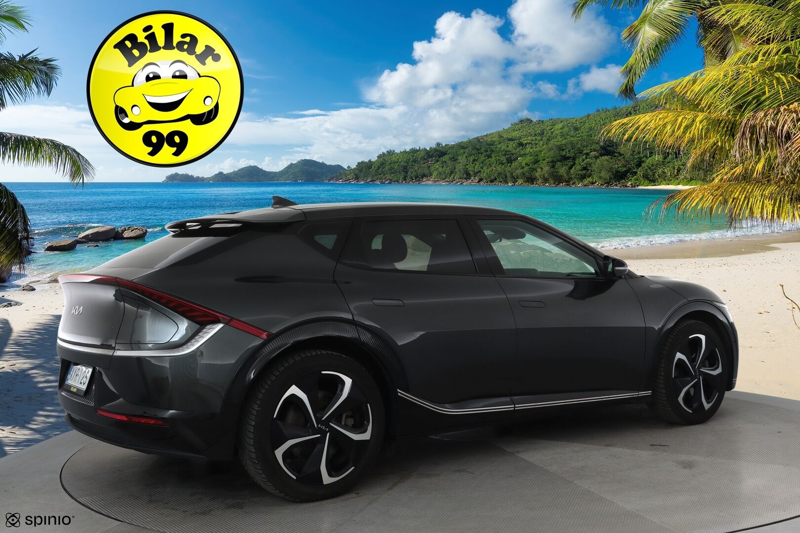 KIA EV6 2022 AWD 77 kWh 325 hv **ACC / HUD / Meridian / 360° / ILP / Ilmastoidut nahat / Muistipenkki / Navi / LED / KeylessGo** - 3,99 % KORKOTARJOUS TÄHÄN AUTOON 14.9. ASTI! - Merkkihuollettu