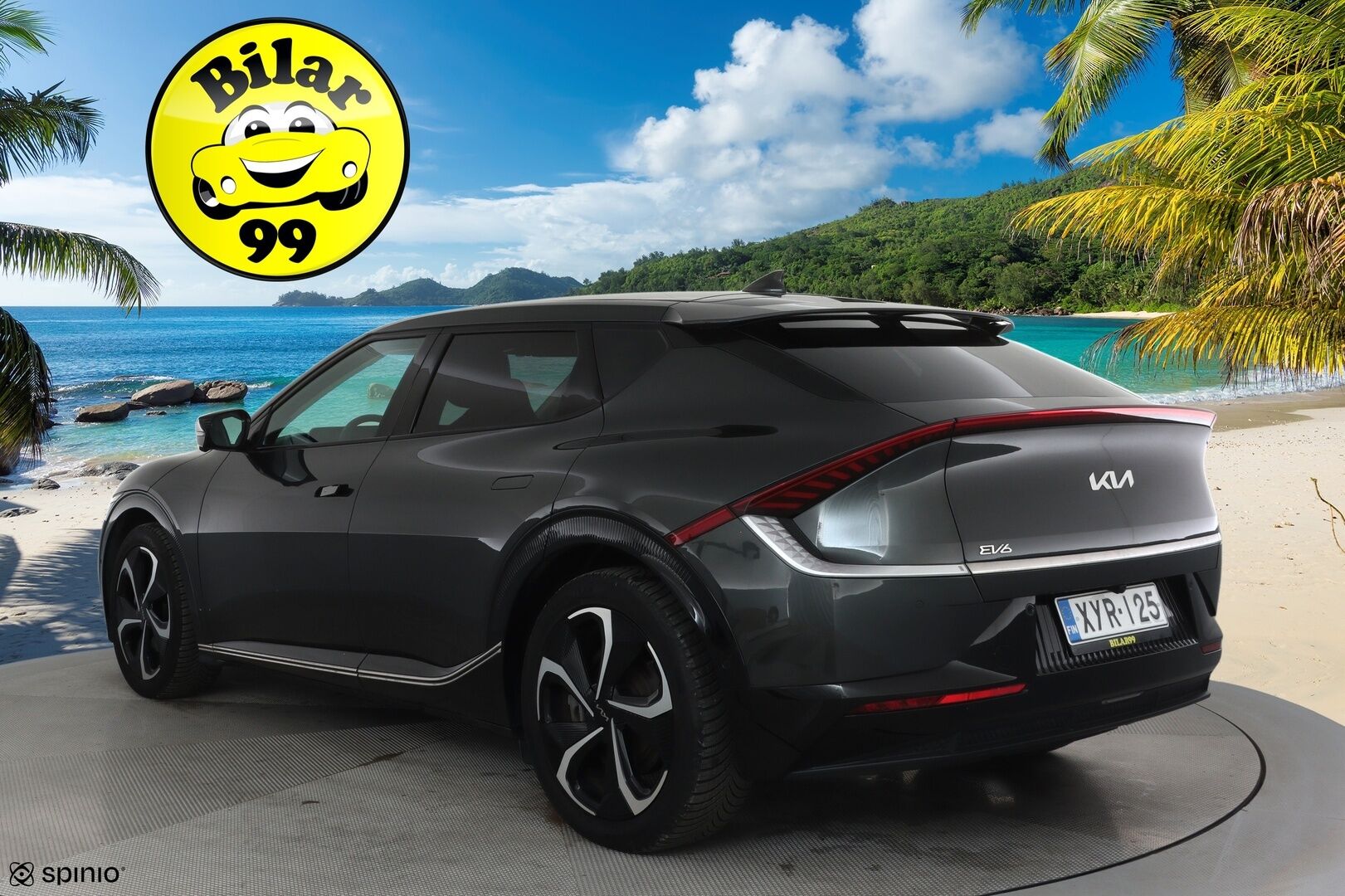 KIA EV6 2022 AWD 77 kWh 325 hv **ACC / HUD / Meridian / 360° / ILP / Ilmastoidut nahat / Muistipenkki / Navi / LED / KeylessGo** - 3,99 % KORKOTARJOUS TÄHÄN AUTOON 14.9. ASTI! - Merkkihuollettu