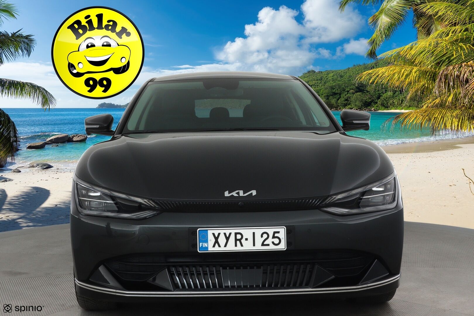 KIA EV6 2022 AWD 77 kWh 325 hv **ACC / HUD / Meridian / 360° / ILP / Ilmastoidut nahat / Muistipenkki / Navi / LED / KeylessGo** - 3,99 % KORKOTARJOUS TÄHÄN AUTOON 14.9. ASTI! - Merkkihuollettu
