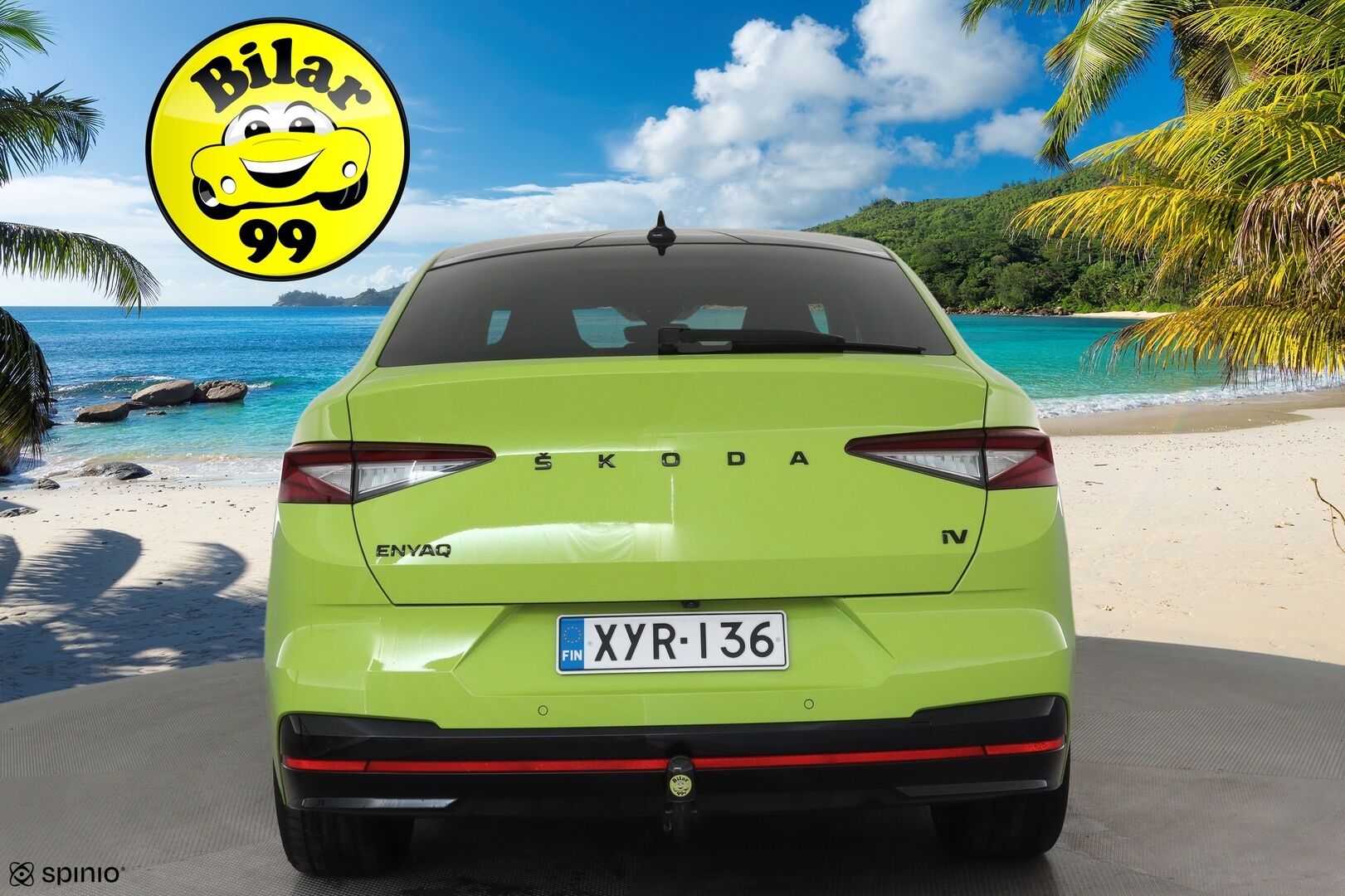 SKODA ENYAQ 2023 80x 4x4 RS iV **Canton / HUD / Lasikatto / Koukku / ILP / ACC / Matrix-LED / 360° / Hierova Muistipenkki / Navi** - Merkkihuollettu!