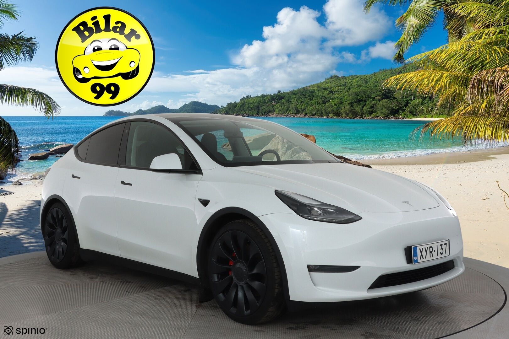TESLA MODEL Y 2023 Performance **Koukku / Lasikatto / ILP / ACC / Matrix-LED / P.Kamera / Muistipenkki / Premium Audio / Navi / Keyless** - Akku kuntotarkastettu / 2x Latauskaapelit / Kahdet Renkaat