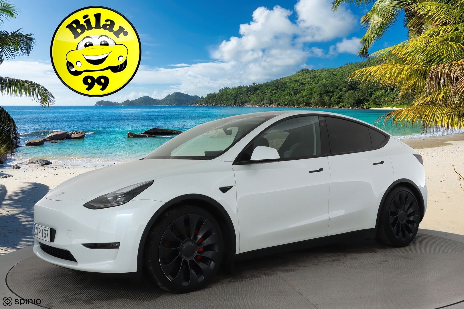 TESLA MODEL Y 2023 Performance **Koukku / Lasikatto / ILP / ACC / Matrix-LED / P.Kamera / Muistipenkki / Premium Audio / Navi / Keyless** - Akku kuntotarkastettu / 2x Latauskaapelit / Kahdet Renkaat