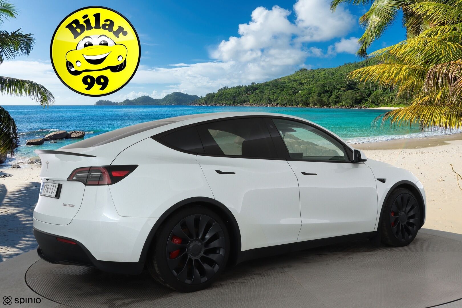 TESLA MODEL Y 2023 Performance **Koukku / Lasikatto / ILP / ACC / Matrix-LED / P.Kamera / Muistipenkki / Premium Audio / Navi / Keyless** - Akku kuntotarkastettu / 2x Latauskaapelit / Kahdet Renkaat