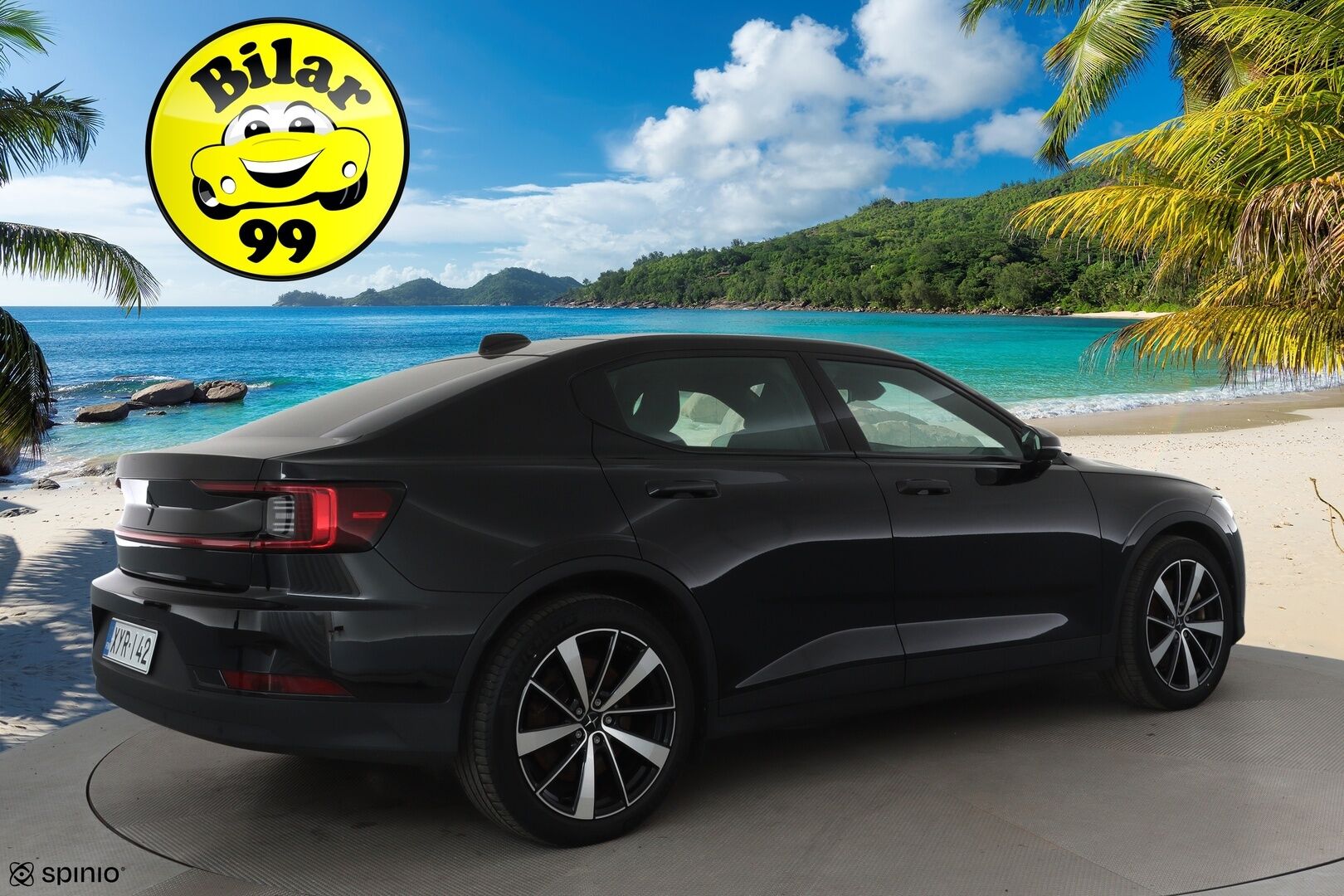 POLESTAR 2 2022 Long Range Dual Motor, 300kW, 78kWh *ACC / 360° / H&K / Muistipenkki / Lasikatto / LED / Navi / ILP* - Tulossa Turkuun / Akku kuntotarkastettu / Kahdet renkaat aluvanteilla / Merkkihuollettu