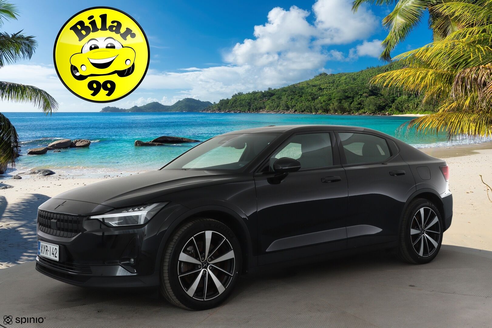 POLESTAR 2 2022 Long Range Dual Motor, 300kW, 78kWh *ACC / 360° / H&K / Muistipenkki / Lasikatto / LED / Navi / ILP* - Tulossa Turkuun / Akku kuntotarkastettu / Kahdet renkaat aluvanteilla / Merkkihuollettu