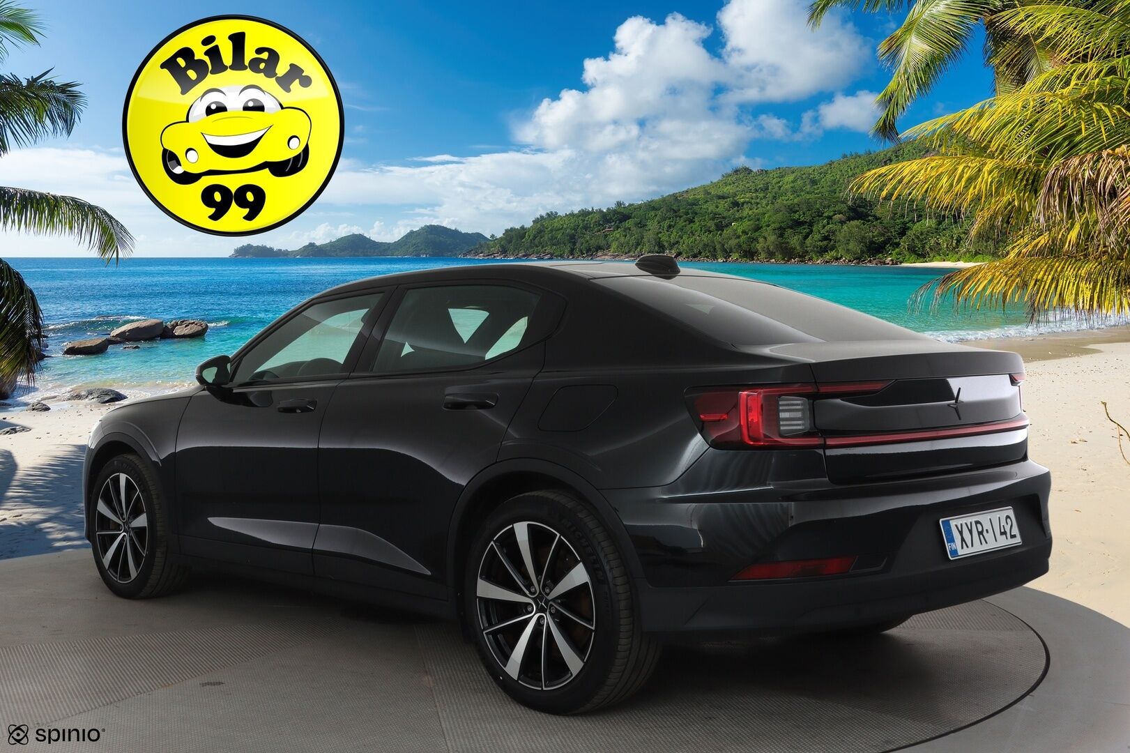 POLESTAR 2 2022 Long Range Dual Motor, 300kW, 78kWh *ACC / 360° / H&K / Muistipenkki / Lasikatto / LED / Navi / ILP* - Tulossa Turkuun / Akku kuntotarkastettu / Kahdet renkaat aluvanteilla / Merkkihuollettu