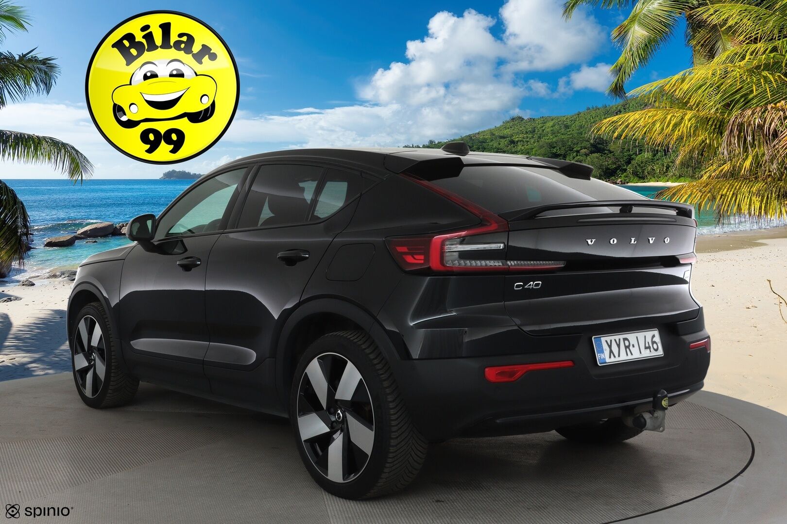 Volvo C40 2023 Recharge Twin motor Ultimate *Koukku / ACC / H&K / ILP / 360° / Muistipenkki / Lasikatto / Navi / Sporttipenkit* - Merkkihuollettu