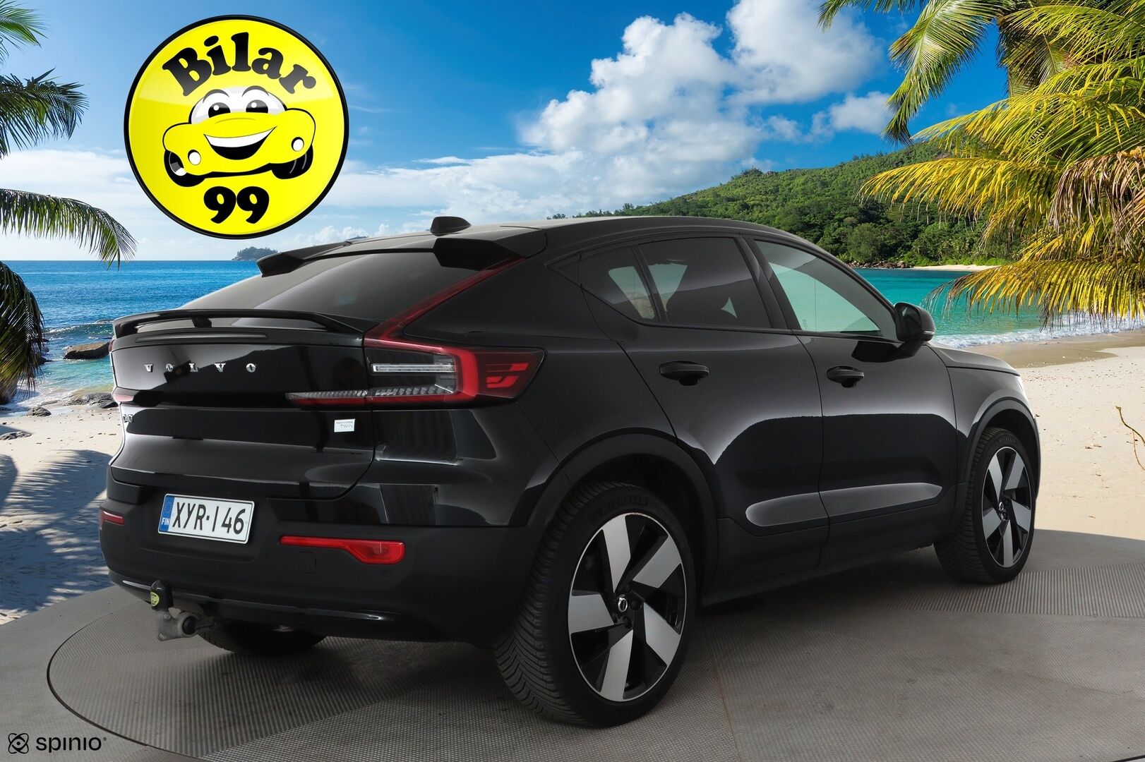 Volvo C40 2023 Recharge Twin motor Ultimate *Koukku / ACC / H&K / ILP / 360° / Muistipenkki / Lasikatto / Navi / Sporttipenkit* - Merkkihuollettu