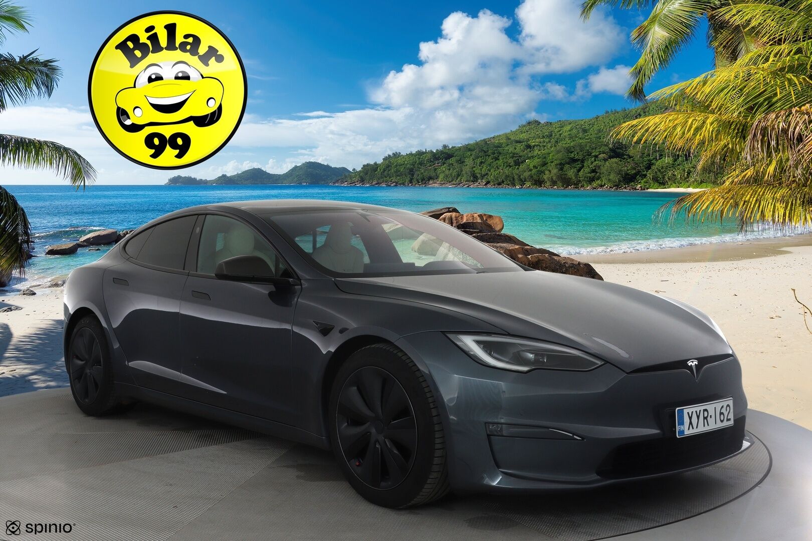 TESLA MODEL S 2023 Long Range * Vetokoukku / Matrix LED / Ilmastoidut Vaaleat Nahat / Peruutuskamera / Lämpöpumppu - Yoke Ratti / Takanäyttö / Premium Audio / Supervarusteet! - HULLU BLACKWEEK KORKOTARJOUS 2,49%