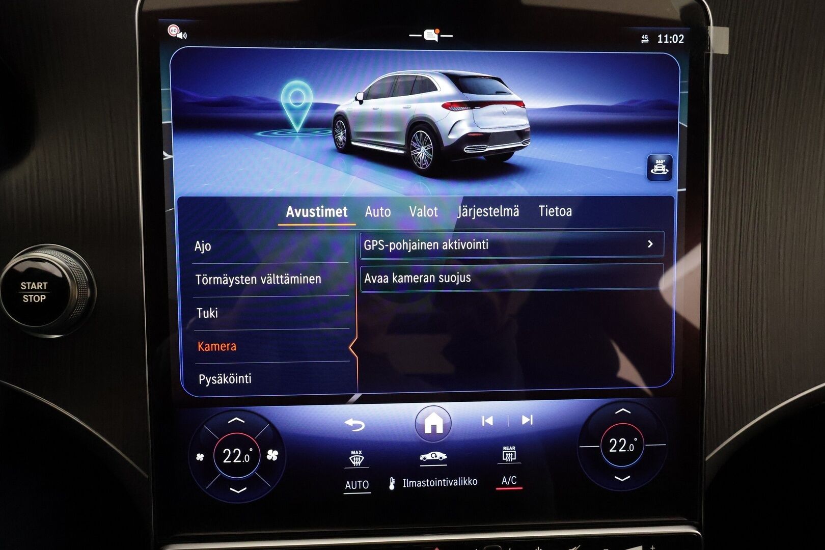 MERCEDES-BENZ EQE SUV 2023 350 4MATIC SUV * Lämpöpumppu / Distronic+ / Burmester / Panorama / Digital LED / 360-Kamera / Vetokoukku / Navi / KeylessGo - Kahdet renkaat aluvanteilla / Akuston esilämmitys / Juuri tullut Tampereelle!