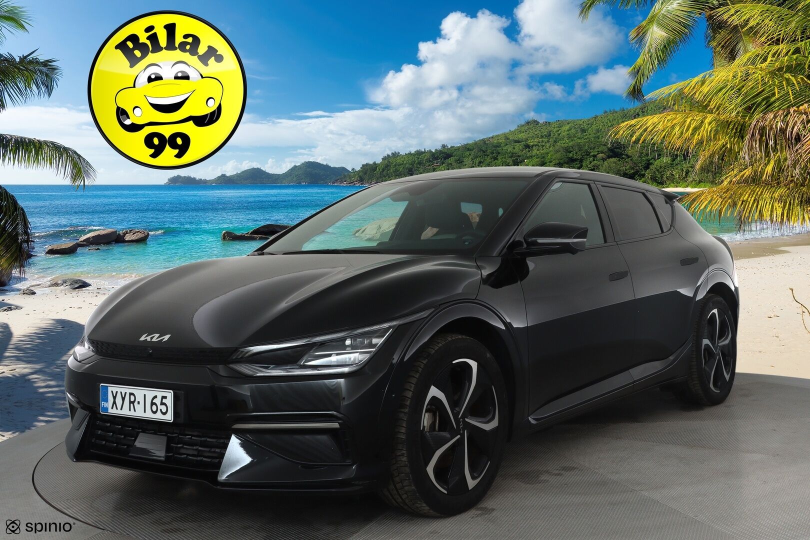 KIA EV6 2024 GT-Line AWD 77 kWh 325hv * ACC / HUD / Muistipenkki / ILP / 360° / Puolinahat / Ilmastoidut penkit / Navi * - Akku kuntotarkastettu SoH 98,7% / Kahdet renkaat aluvanteilla
