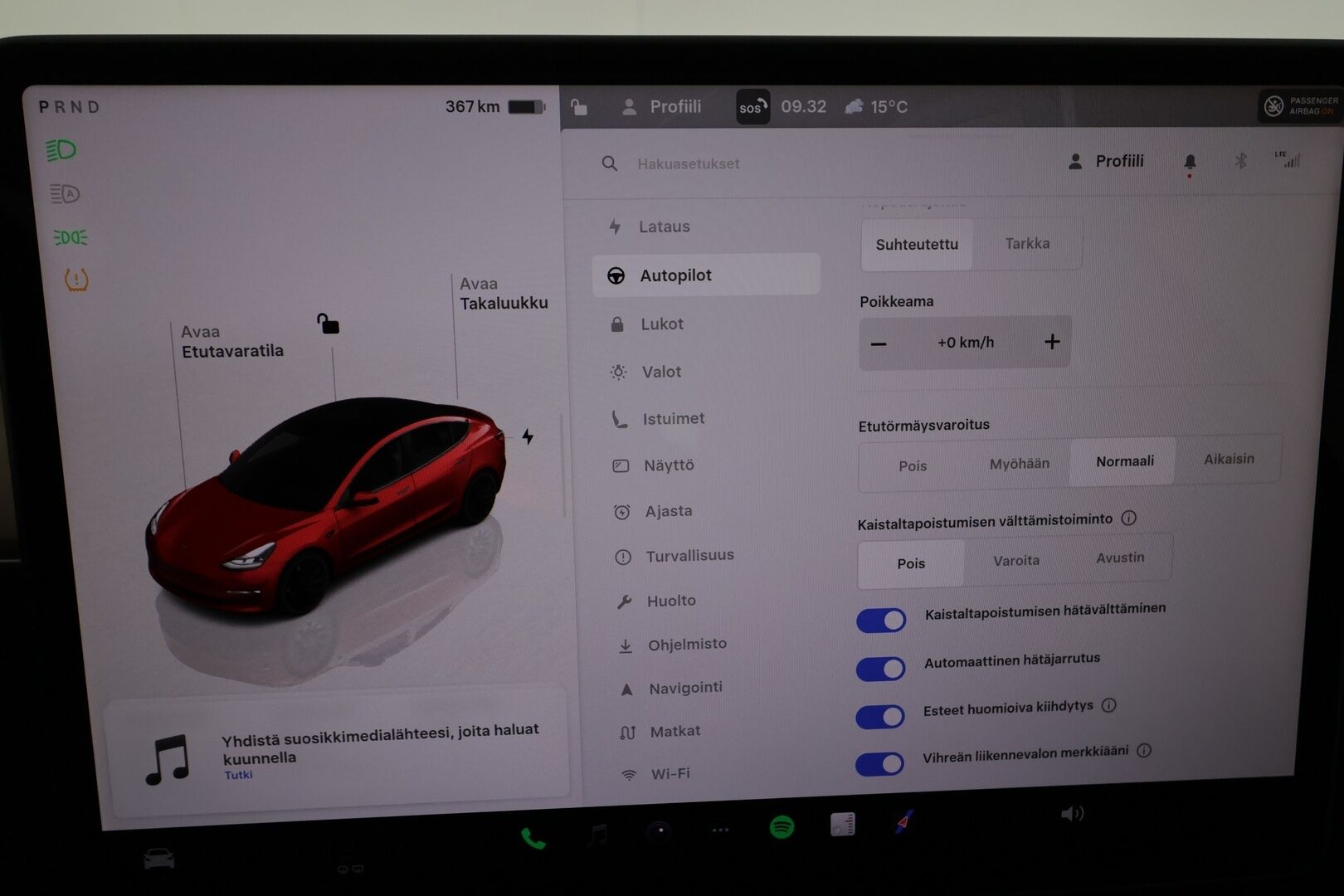 TESLA MODEL 3 2022 Performance * Lasikatto / ILP / ACC / Matrix-LED / P.Kamera / Muistipenkki / Premium Audio / Navi / Kaistavahti * - Akku kuntotarkastettu