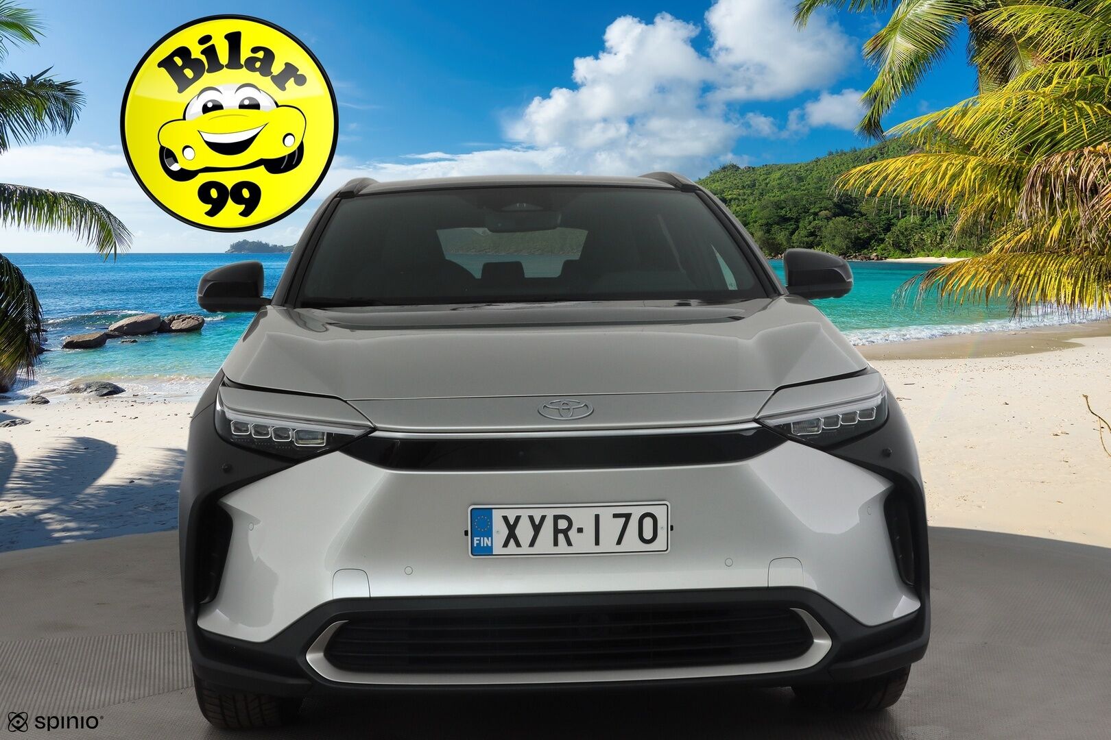 TOYOTA BZ4X 2023 Premium AWD * Adapt.Vakkari / Panorama / Ilmastoidut Nahat / Muistipenkki / JBL Audio / LED / Navi / 360-Kamera - Akku kuntotarkastettu SoH 98,1% / Kahdet renkaat aluvanteilla / Merkkihuollettu / Huippuvarusteet! - HULLUT JOULUT KORKOTARJOUS 2,49% 