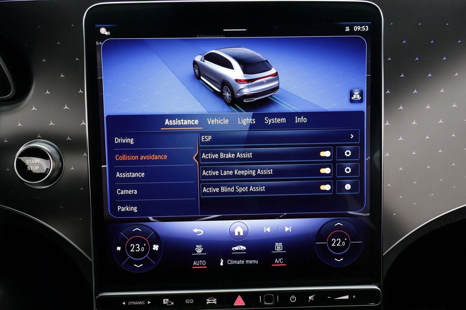 MERCEDES-BENZ EQE SUV 2023 350 4Matic AMG * Distronic+ / Panorama / Digital Light / Burmester / Koukku / Muistipenkit / 360° / Ilma-alusta / ILP / Navi / KeylessGo * - Hyvät varusteet!