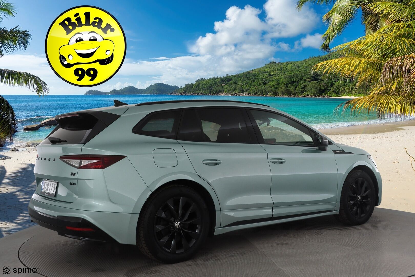 SKODA ENYAQ 2023 80x 4x4 SportLine iV * ILP / Koukku / Panorama / ACC / Matrix-LED / 360° / Muistipenkki / Navi / Kaistavahti / Keyless * - Akku kuntotarkastettu SoH 95,2% 