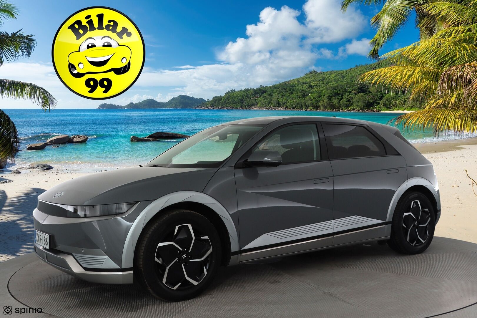 HYUNDAI IONIQ 5 2022 73kWh 305hv AWD Techniq * ACC / P.kamera / ILP / LED / Navi / Sähköpenkit / Puolinahat * - Akku kuntotarkastettu SoH 98,8% / Kahdet renkaat aluvanteilla - Osta nyt, maksa vasta ensi vuonna