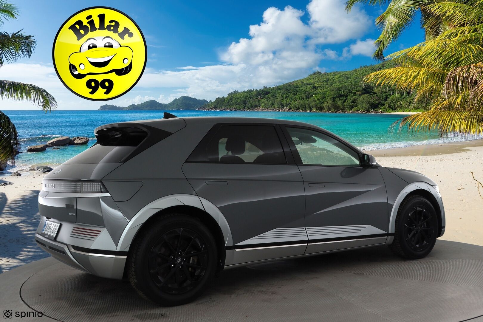 HYUNDAI IONIQ 5 2022 73kWh 305hv AWD Techniq * ACC / P.kamera / ILP / LED / Navi / Sähköpenkit / Puolinahat * - Akku kuntotarkastettu SoH 98,8% / Kahdet renkaat aluvanteilla - Osta nyt, maksa vasta ensi vuonna