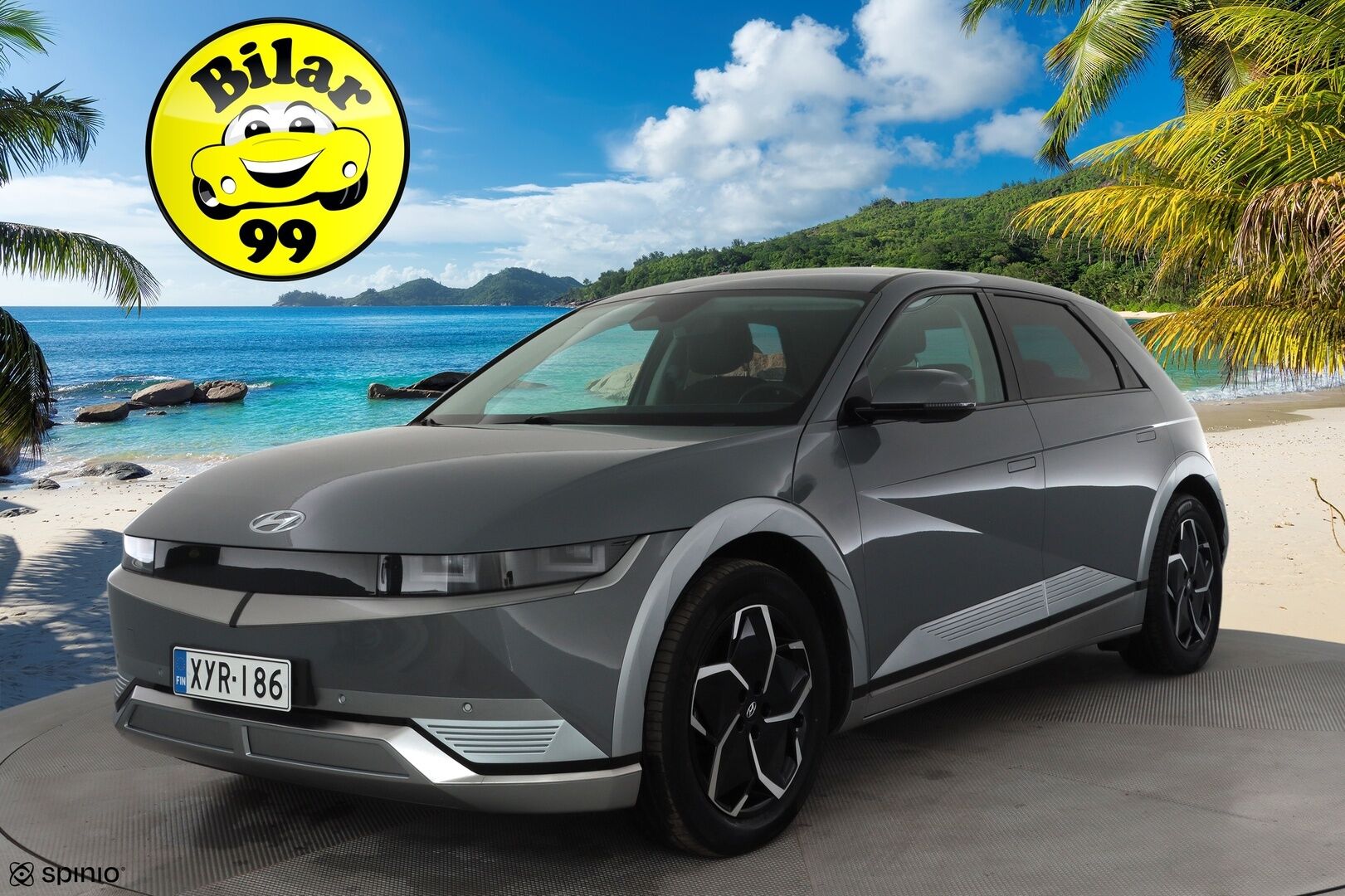 HYUNDAI IONIQ 5 2022 73kWh 305hv AWD Techniq * ACC / P.kamera / ILP / LED / Navi / Sähköpenkit / Puolinahat * - Akku kuntotarkastettu SoH 98,8% / Kahdet renkaat aluvanteilla - Osta nyt, maksa vasta ensi vuonna