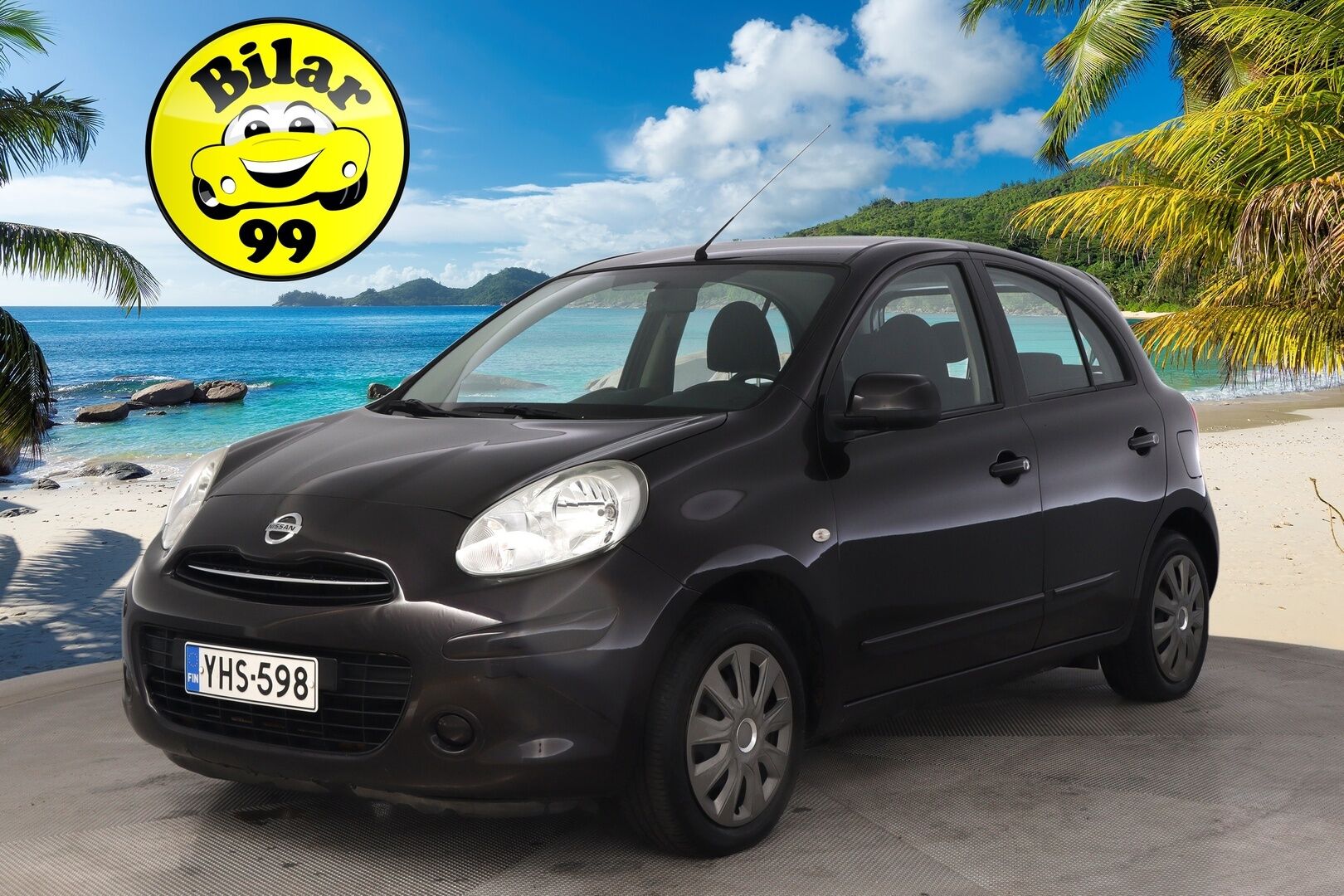Nissan Micra 2011 5d Acenta 1,2 98hp DIG-S *Tehokkaammalla moottorilla / Paremmalla varustetasolla / Vakkari / Aut.ilmastointi / 2x renkaat - Juuri Huollettu / Juuri Leimattu / Erikoisväri