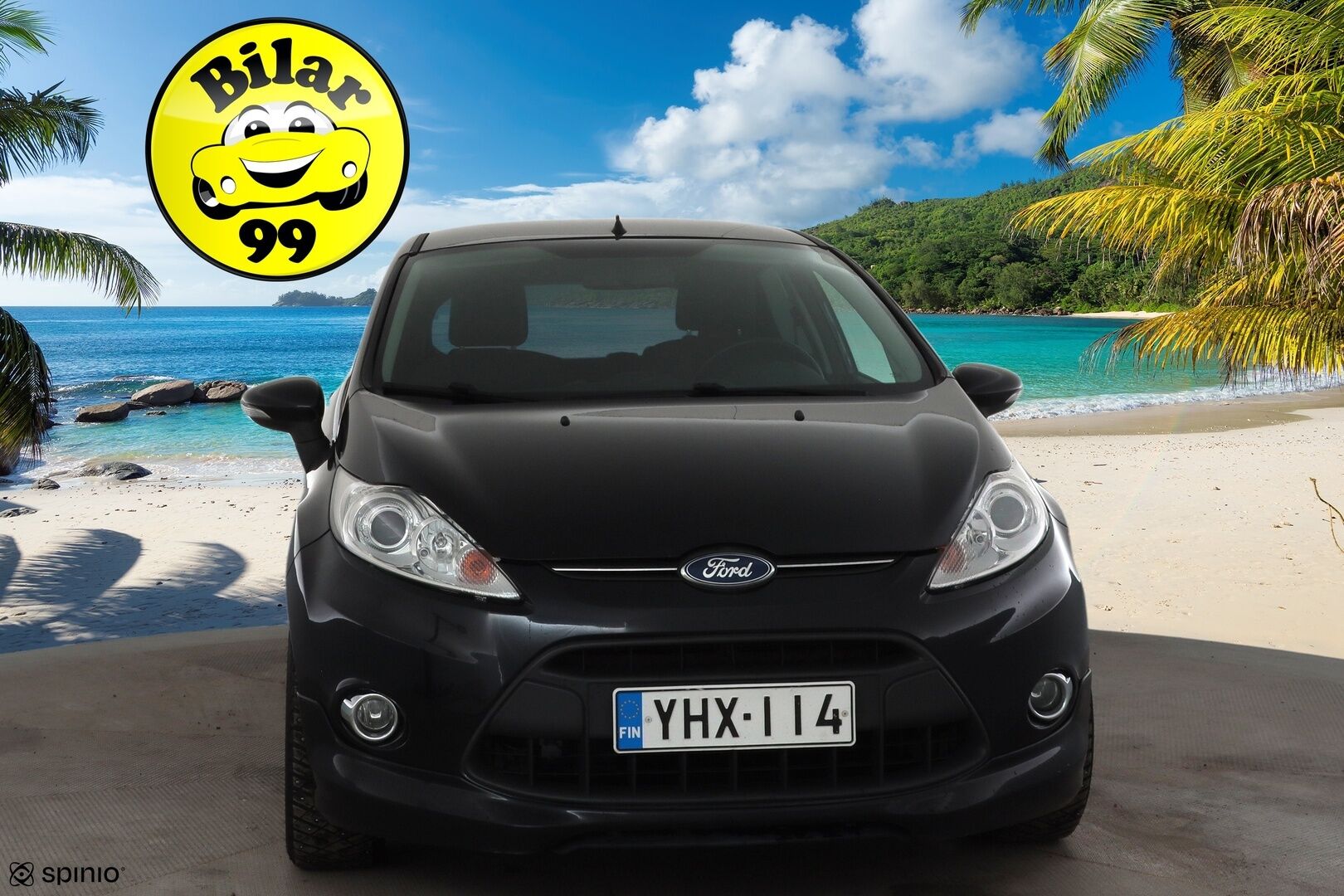 Ford Fiesta 2012 1,6 120 hv Titanium M5 * Lohko&Sisätilanlämmitin / Aut.Ilmastointi / Bluetooth / Lämmittettävä Tuulilasi * - Suomi-auto / Kahdet renkaat aluvanteilla