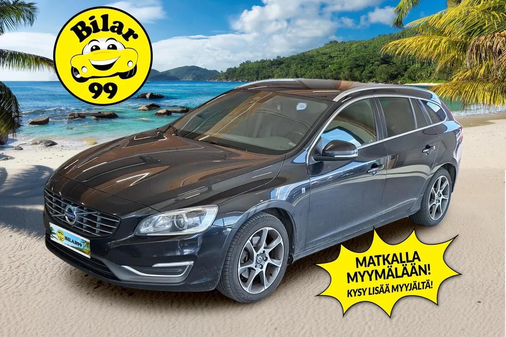Volvo V60 2015 D4 Ocean Race Business aut - Suomi- auto | Webasto | Vakkari | Koukku | P.tutka | Nahkasisusta | Kahdet renkaat aluvantein