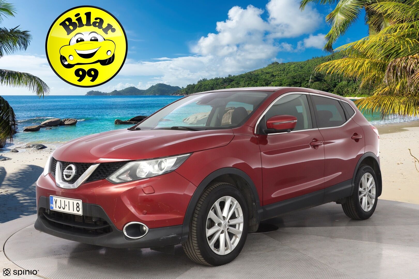 Nissan Qashqai 2016 dCi 130 N-Connecta 2WD Xtronic E6 - | Suomi- auto | Kahdet OEM vanteet | Viimeisin huolto 149tkm | 360 | Vakkari | Navi | Koukku | Lohkolämmitin |