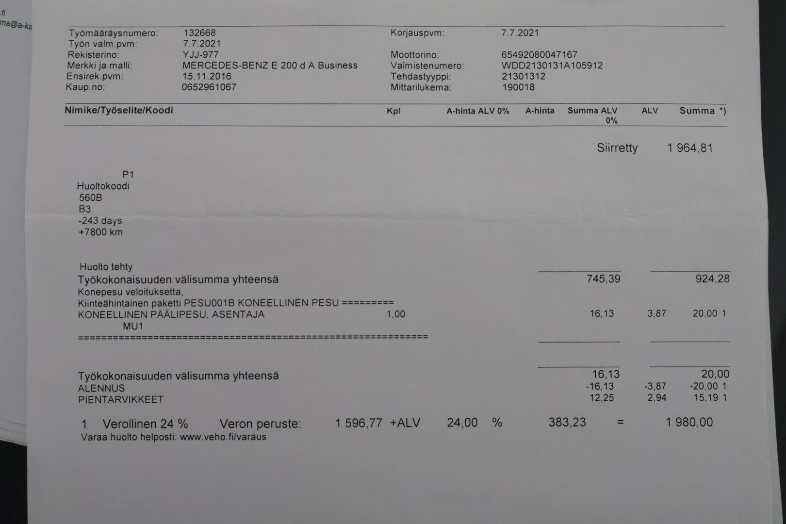 Mercedes-Benz E 2017 200 d A Business - | Myynnissä Huutokaupat.com | Nahkasisusta | LED | Vakionopeudensäädin |  Peruutuskamera | - KORKO VAIN 3,99 %