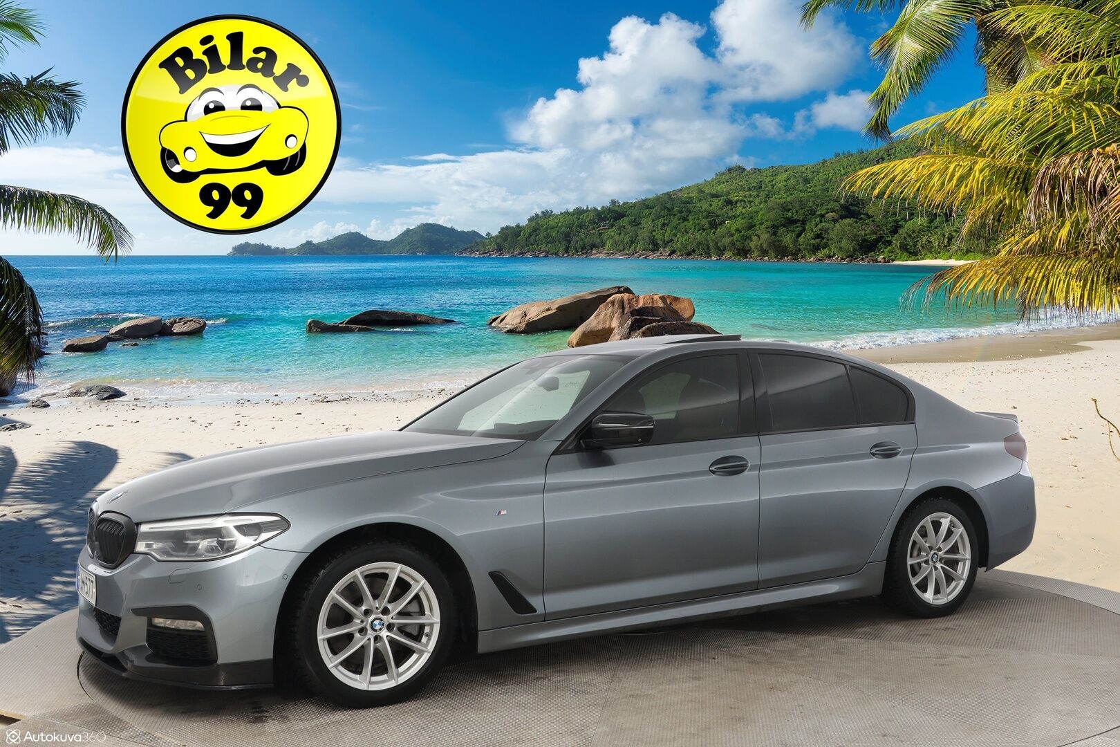 BMW 520 2017 G30 Sedan 520d A xDrive Business M-Sport - Supervarusteet! / Soft Close / ACC / H&K / Webasto / Koukku / HUD
