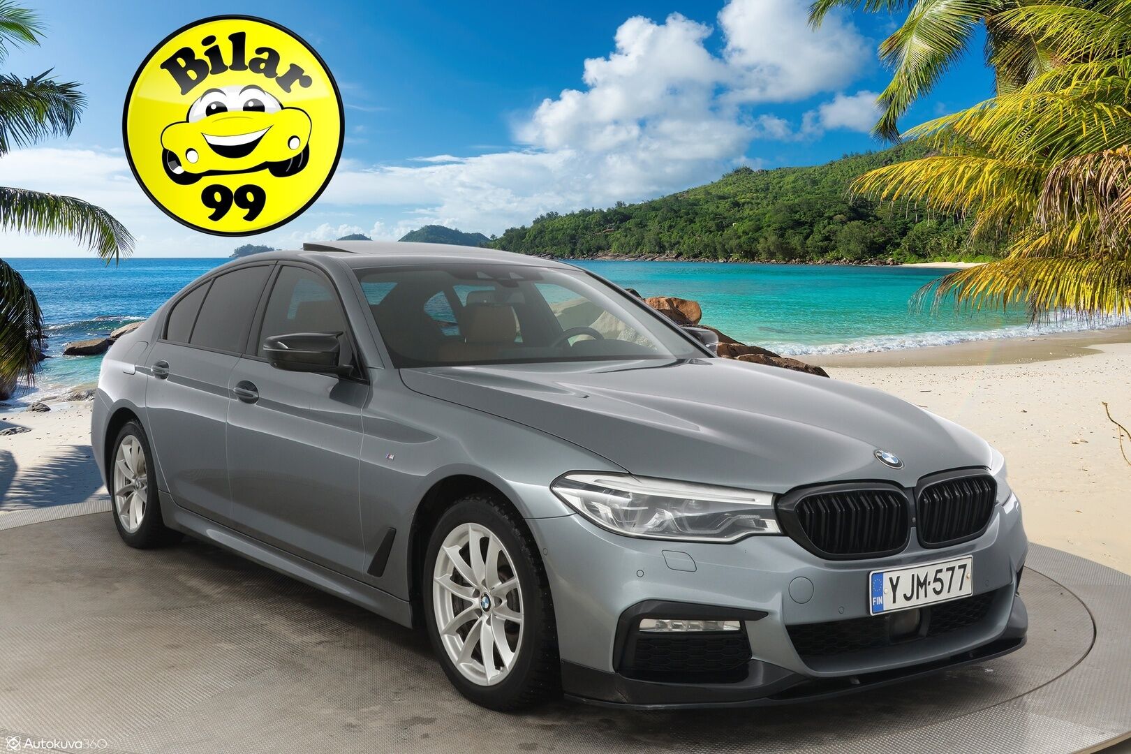 BMW 520 2017 G30 Sedan 520d A xDrive Business M-Sport - Supervarusteet! / Soft Close / ACC / H&K / Webasto / Koukku / HUD
