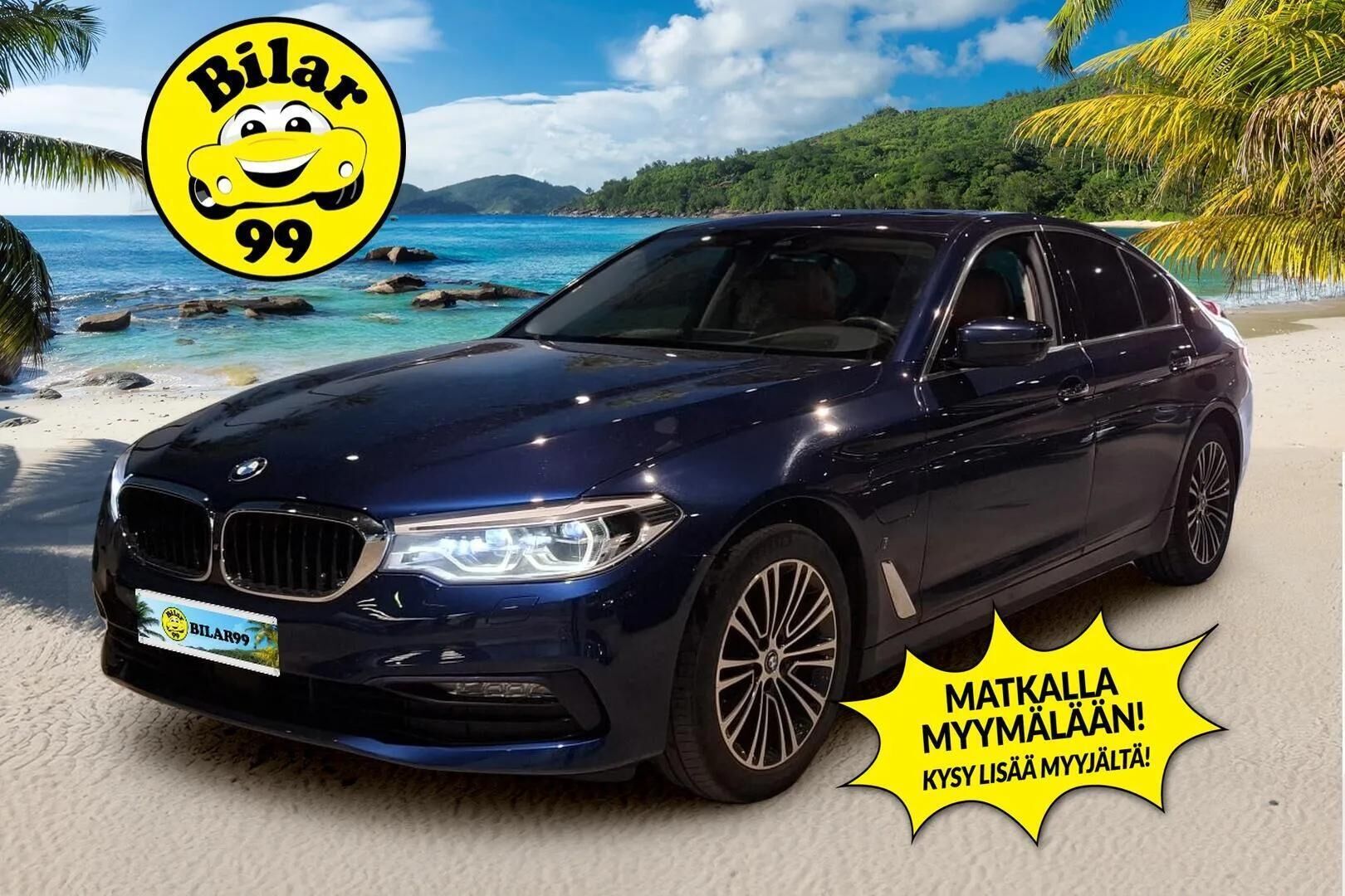 BMW 530 2017 G30 Sedan 530e A iPerformance Launch Edition Sport / ACC / HUD / M-sport ratti / HiFi / Nahkasisusta / 360 / - Panorama / DAP / Comfort Access / Gesture control / Adapt.LED / Huippu varusteilla! 