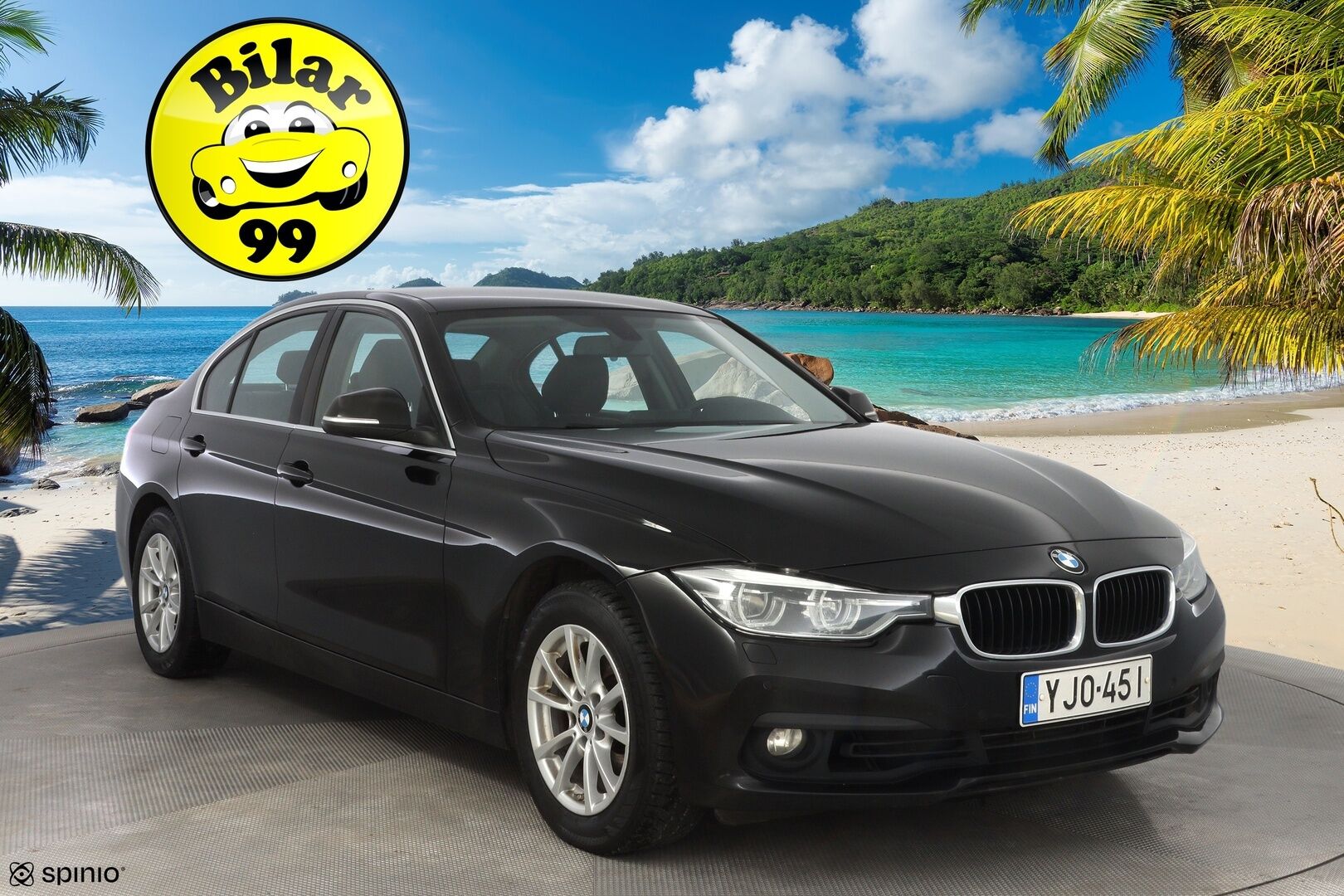 BMW 318 2017 F30 Sedan 318i A Business Exclusive Edition *Ratinlämmitin / Tutkat / Nahkapenkit / Vakkari* - 2-omisteinen / Suomi-auto / Kahdet renkaat BMW alumiinivantein - HULLUT AVAJAISHULINAT KORKOTARJOUS 3,29 %